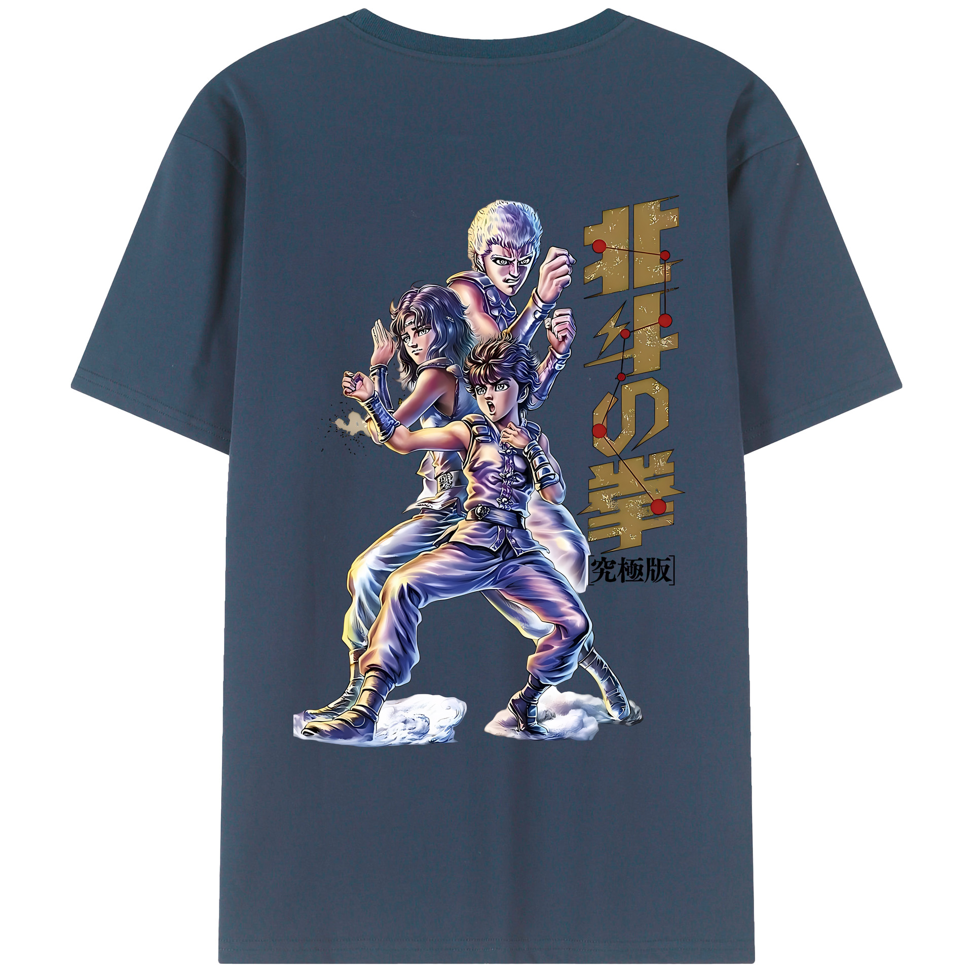 （画像用） 北斗の拳 Fist of the North Star レディース半袖Tシャツ(バックプリント)