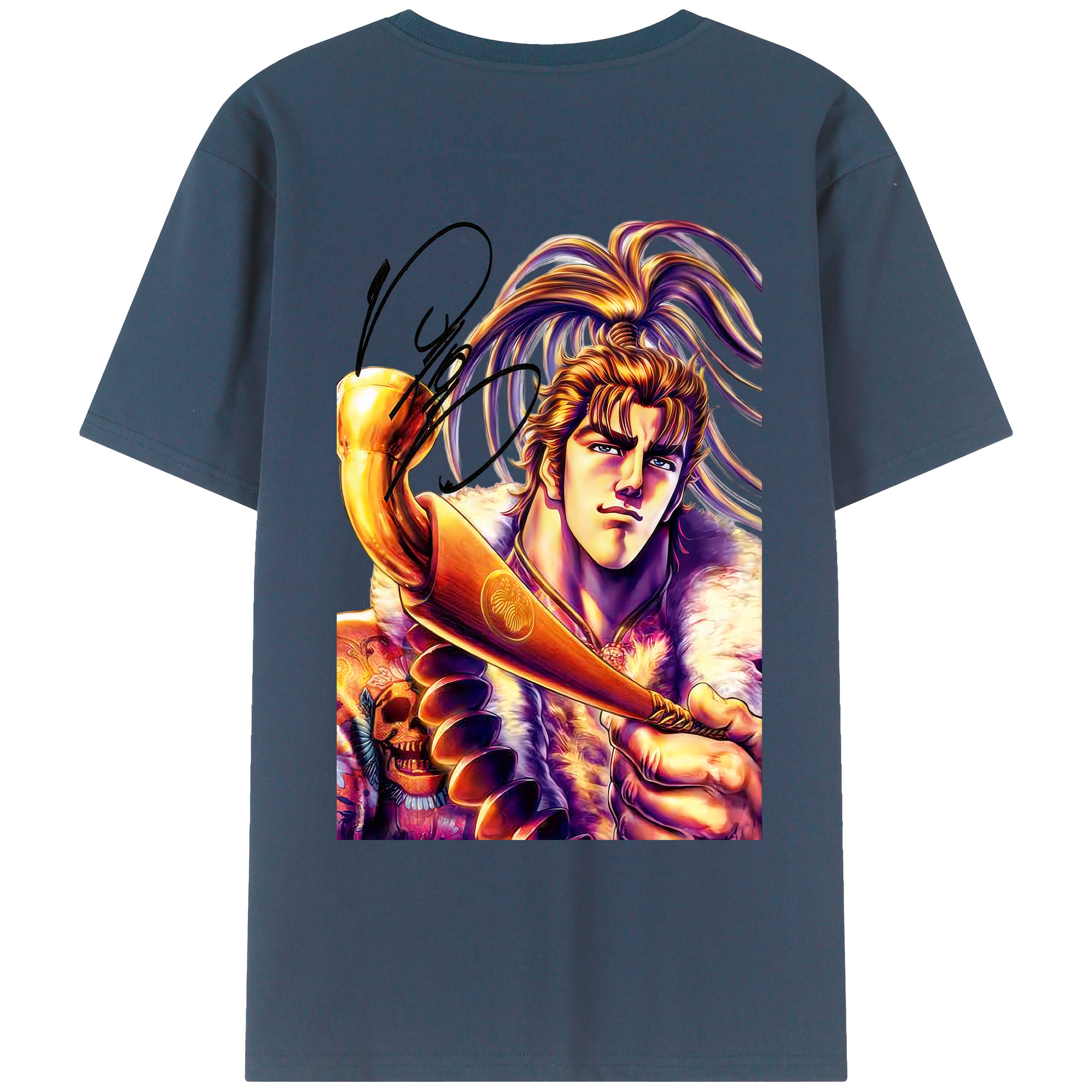 （画像用） 北斗の拳 Fist of the North Star レディース半袖Tシャツ(バックプリント)