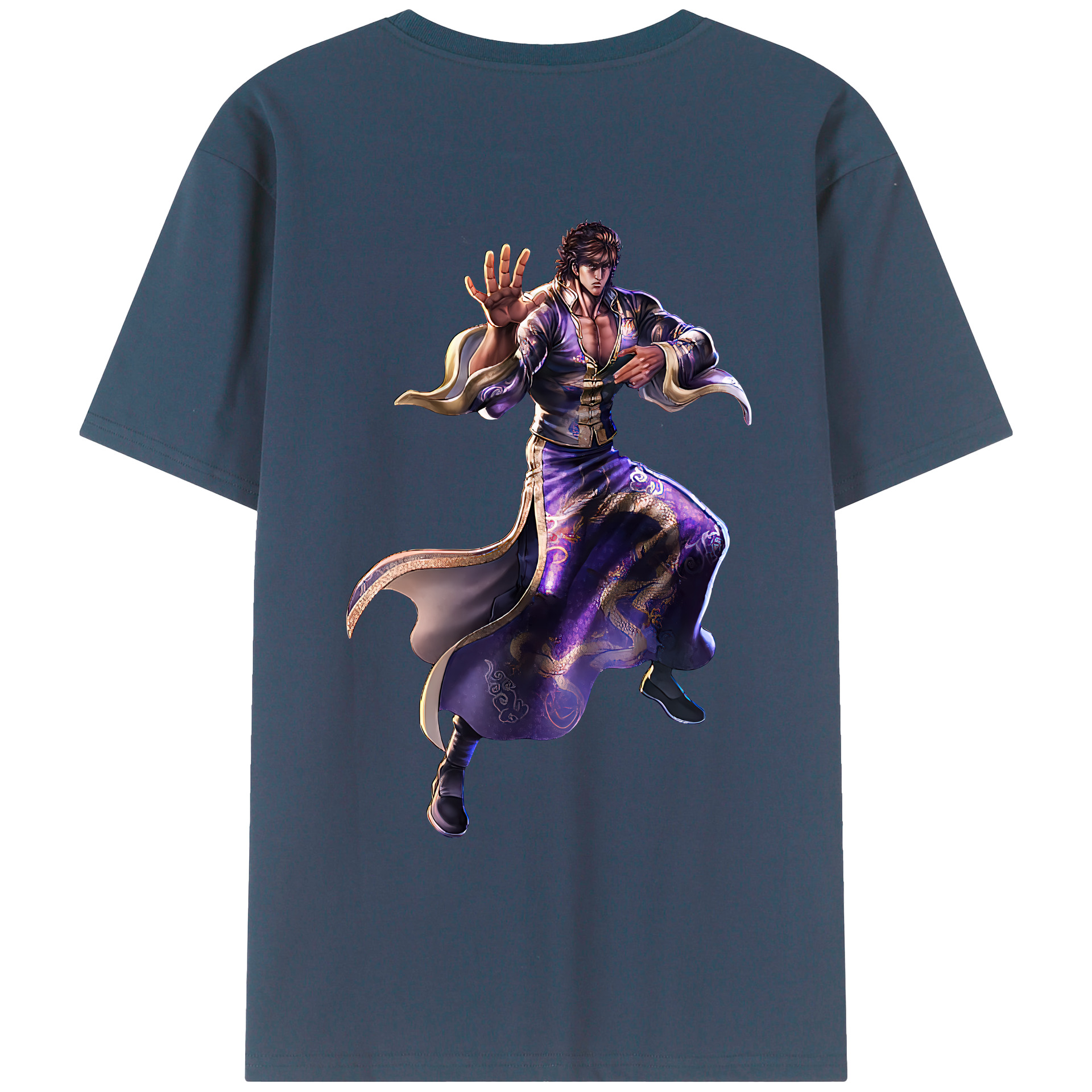 （画像用） 北斗の拳 Fist of the North Star レディース半袖Tシャツ(バックプリント)