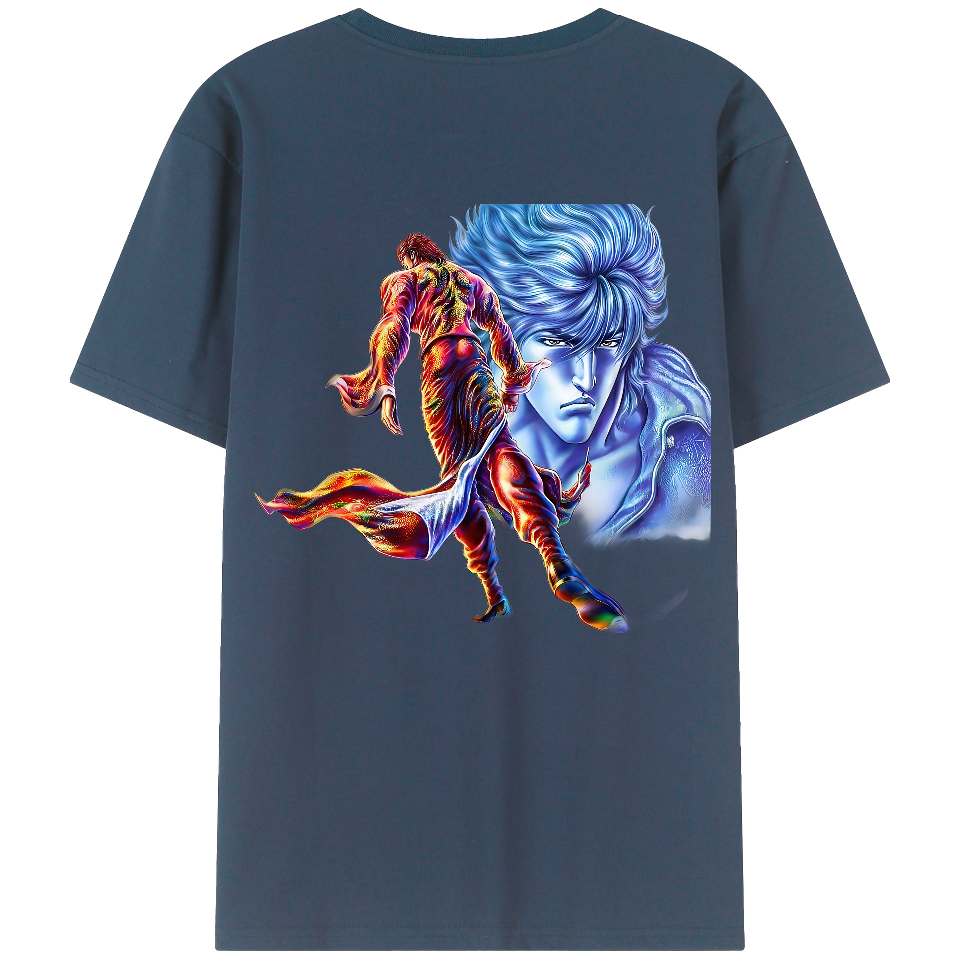 （画像用） 北斗の拳 Fist of the North Star レディース半袖Tシャツ(バックプリント)