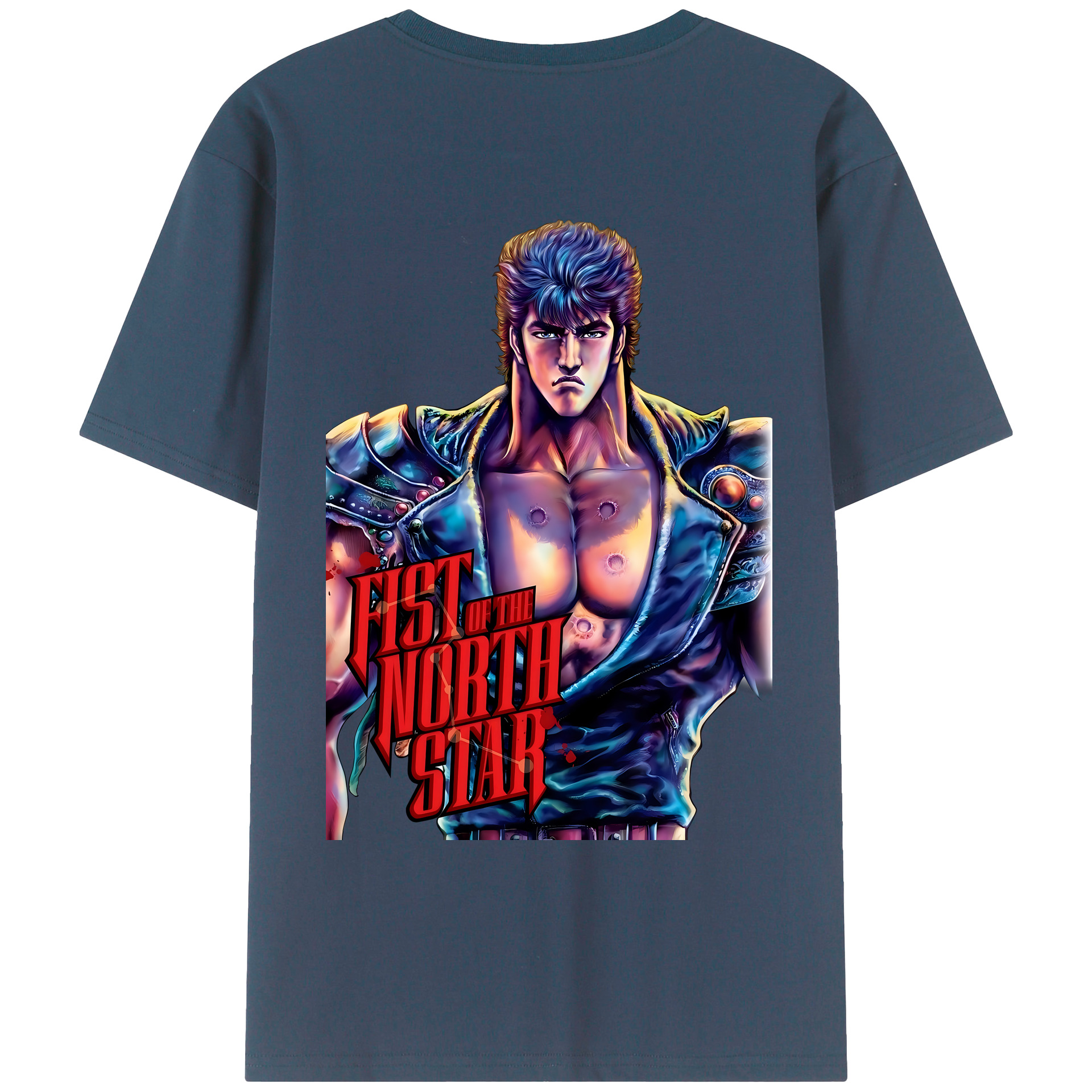 （画像用） 北斗の拳 Fist of the North Star レディース半袖Tシャツ(バックプリント)