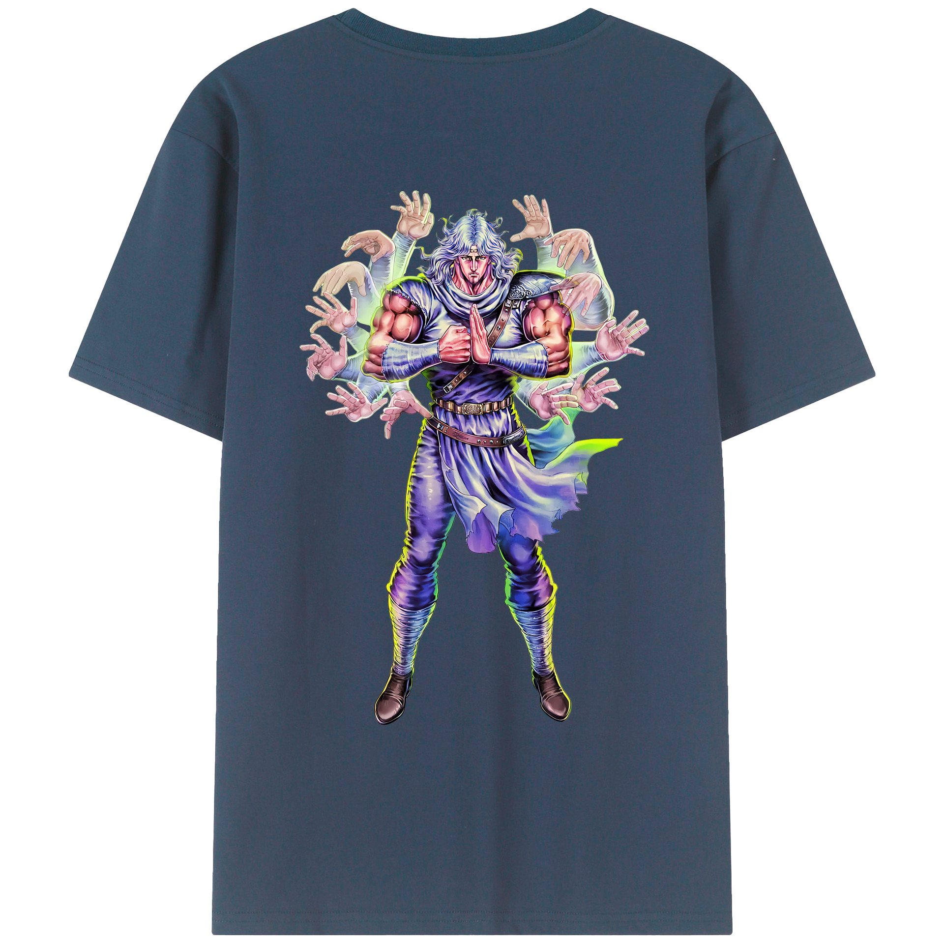 （画像用） 北斗の拳 Fist of the North Star レディース半袖Tシャツ(バックプリント)