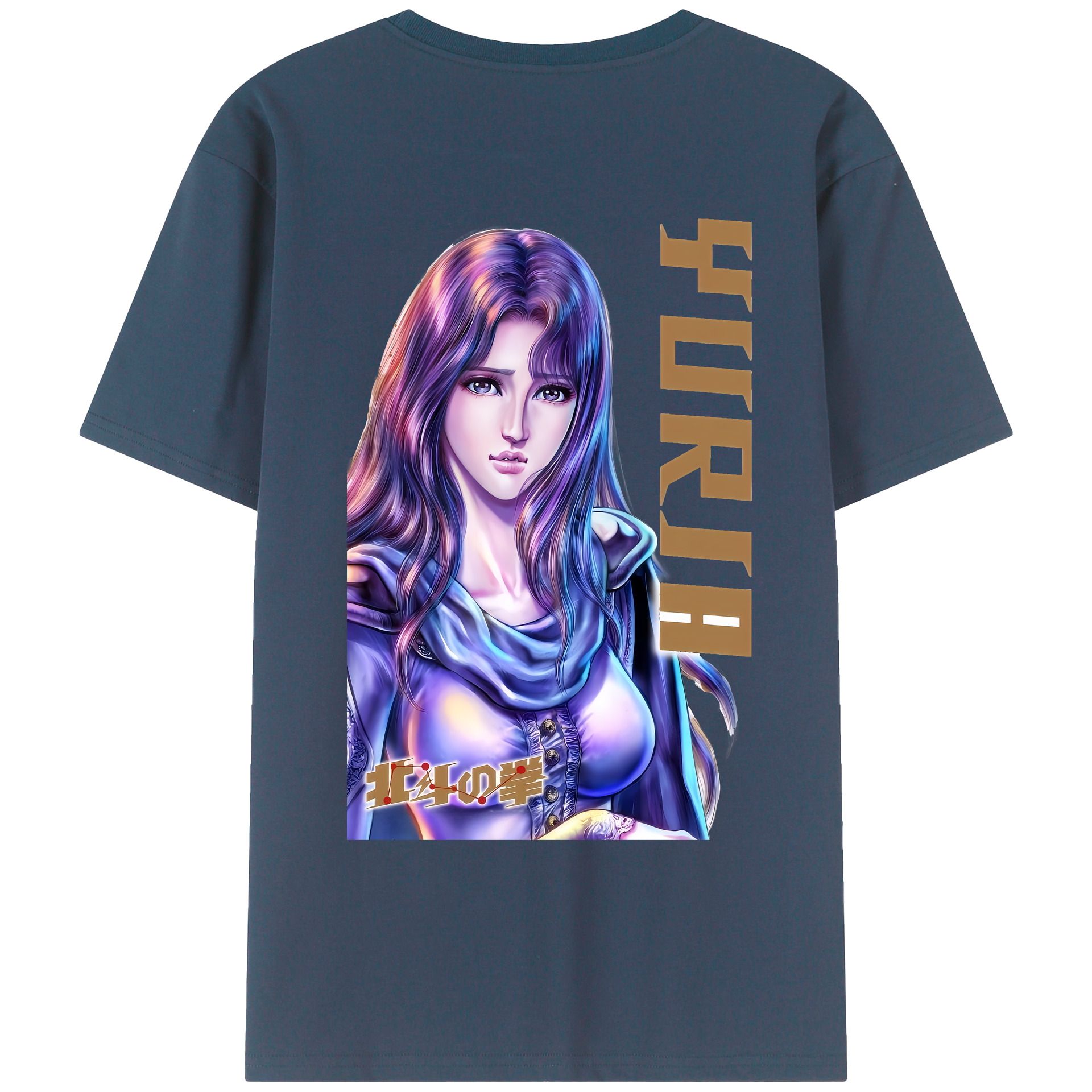（画像用） 北斗の拳 Fist of the North Star レディース半袖Tシャツ(バックプリント)