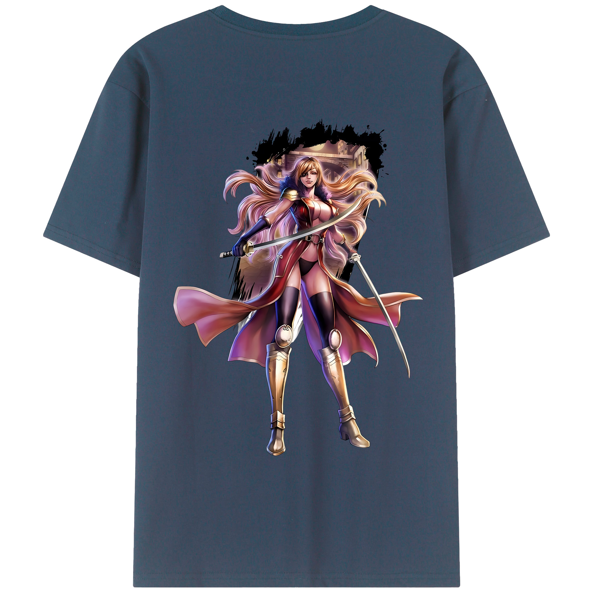 （画像用） 北斗の拳 Fist of the North Star レディース半袖Tシャツ(バックプリント)