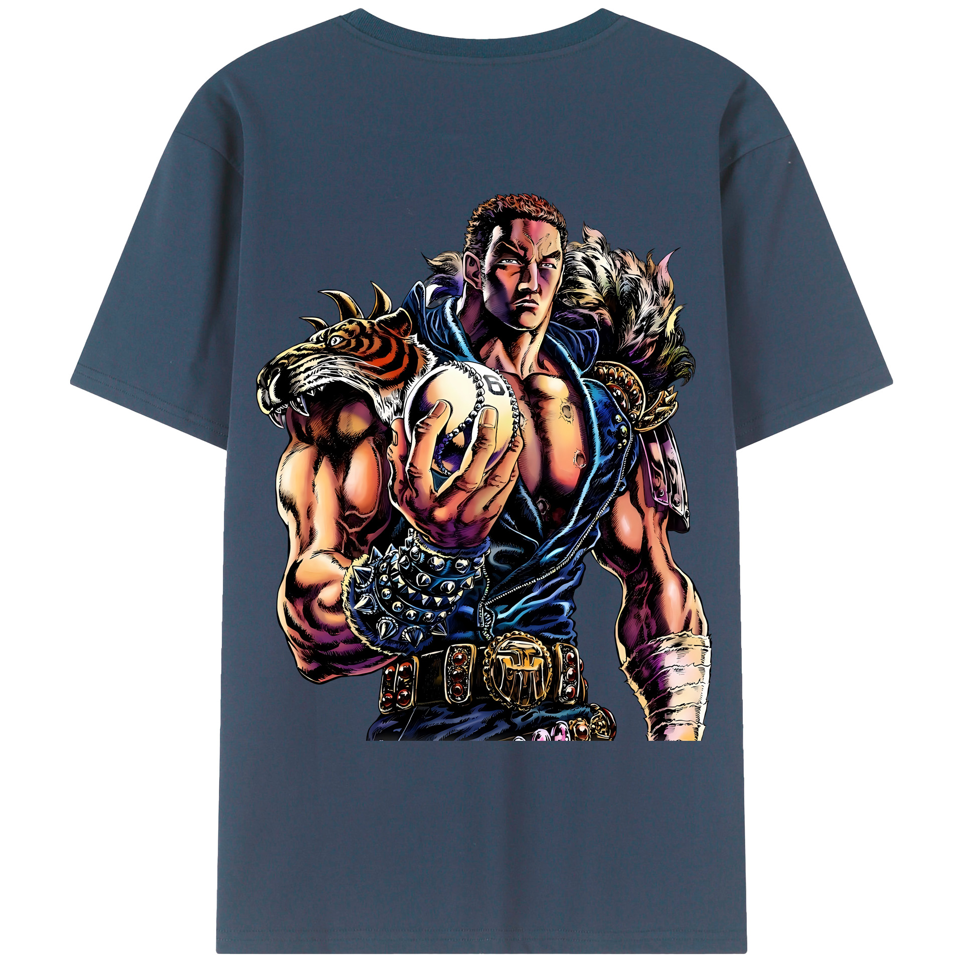 （画像用） 北斗の拳 Fist of the North Star レディース半袖Tシャツ(バックプリント)