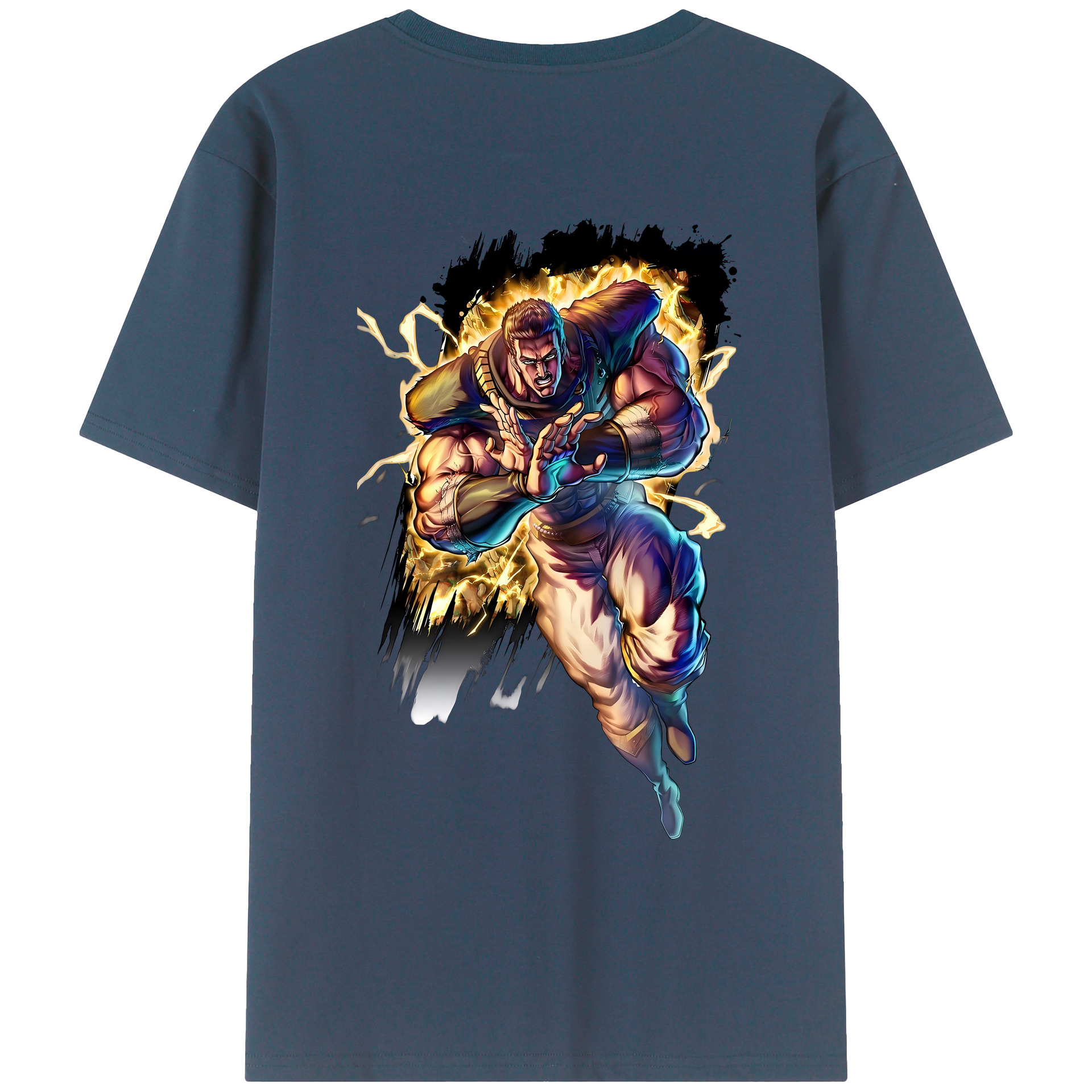 （画像用） 北斗の拳 Fist of the North Star レディース半袖Tシャツ(バックプリント)