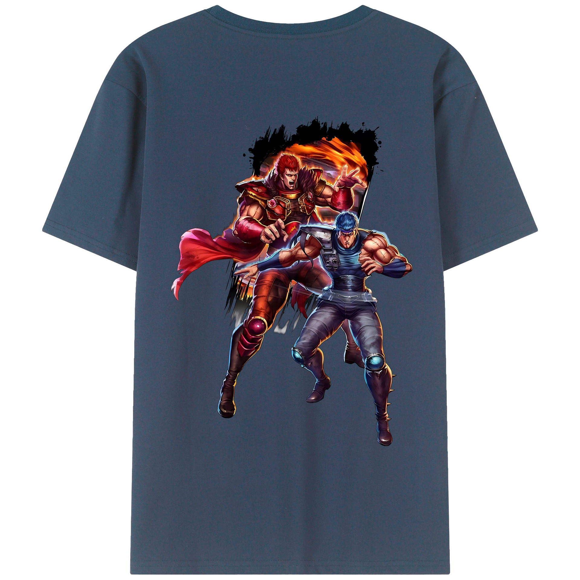 （画像用） 北斗の拳 Fist of the North Star レディース半袖Tシャツ(バックプリント)