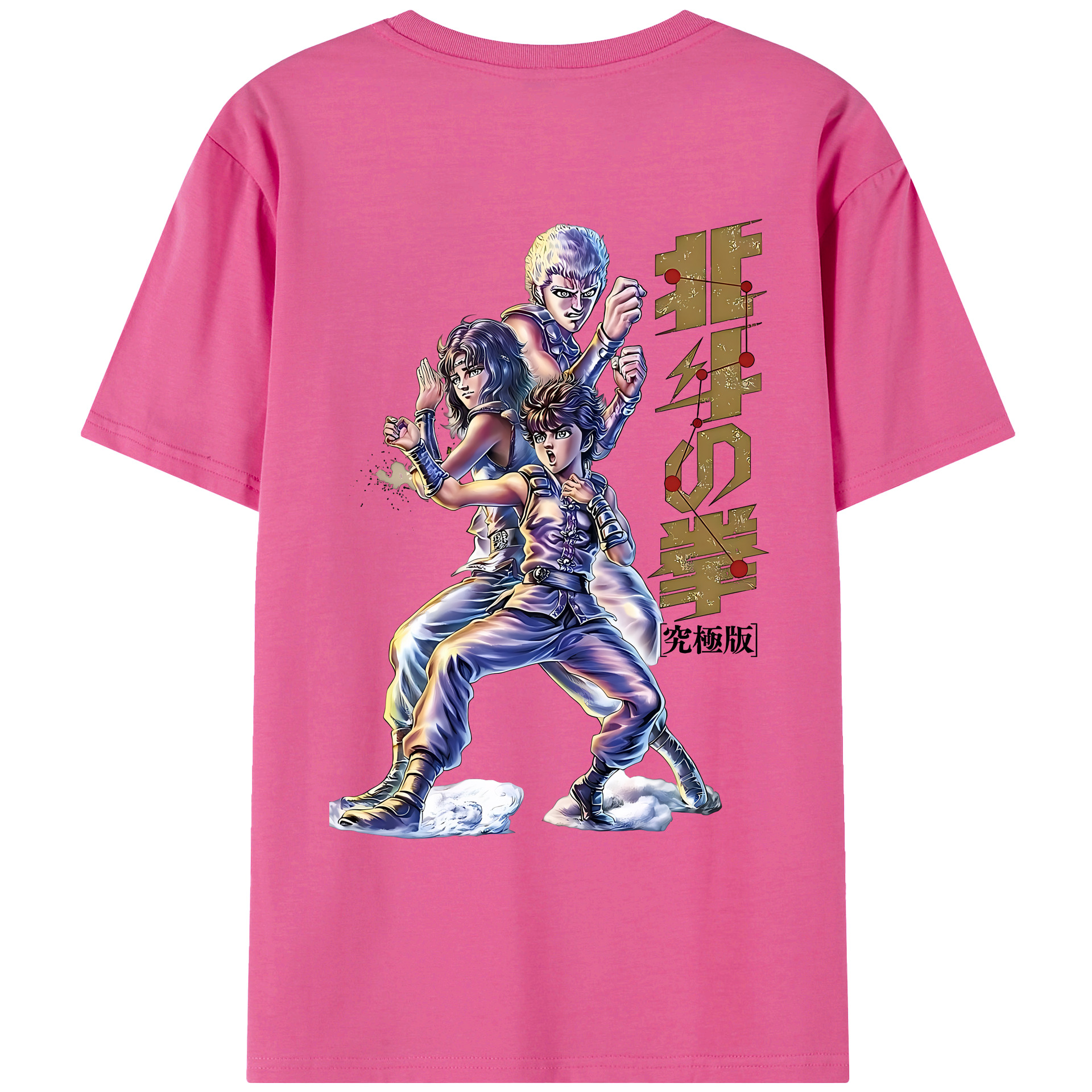 （画像用） 北斗の拳 Fist of the North Star レディース半袖Tシャツ(バックプリント)