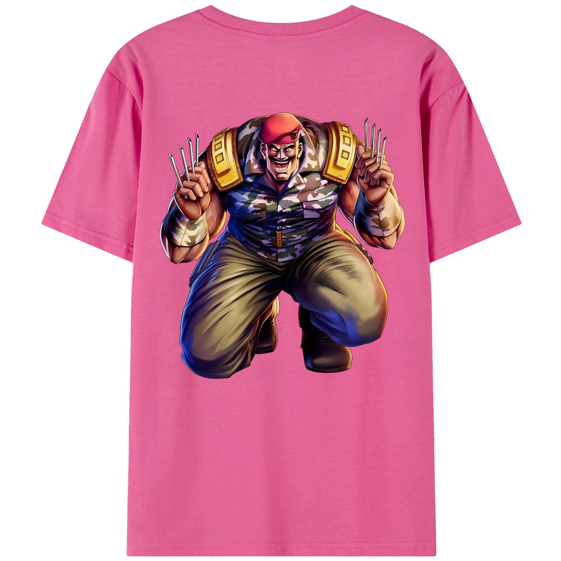 （画像用） 北斗の拳 Fist of the North Star レディース半袖Tシャツ(バックプリント)