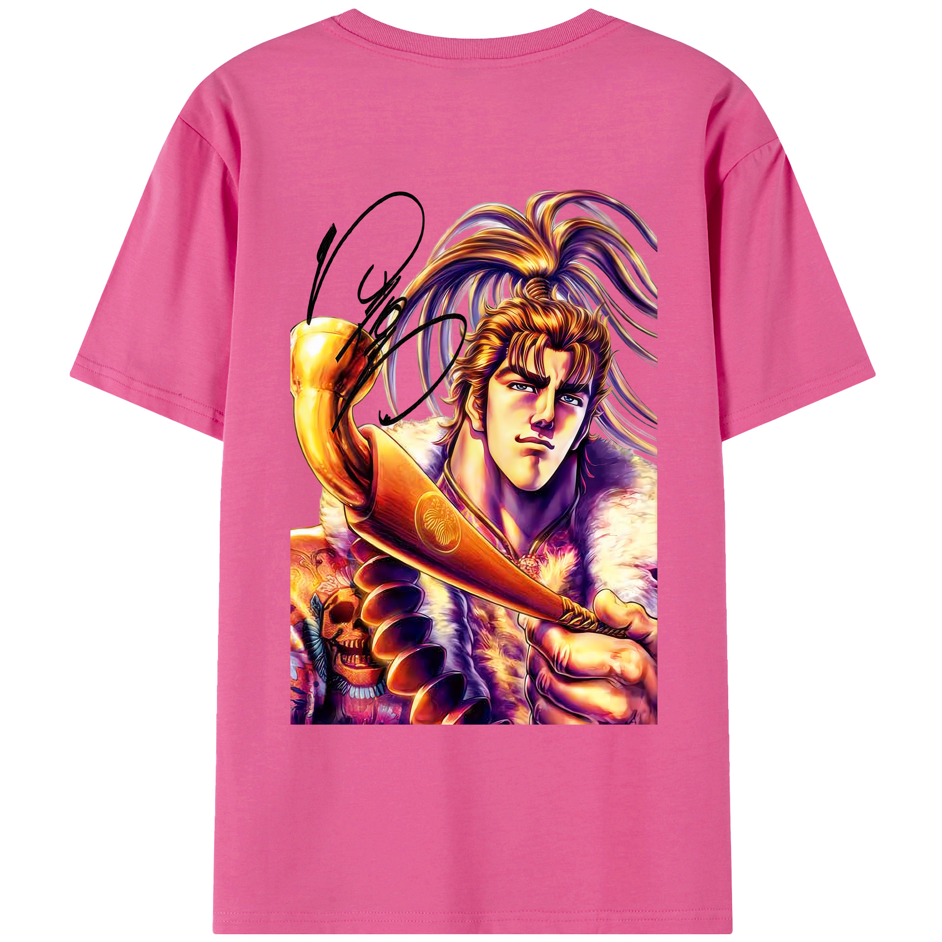 （画像用） 北斗の拳 Fist of the North Star レディース半袖Tシャツ(バックプリント)