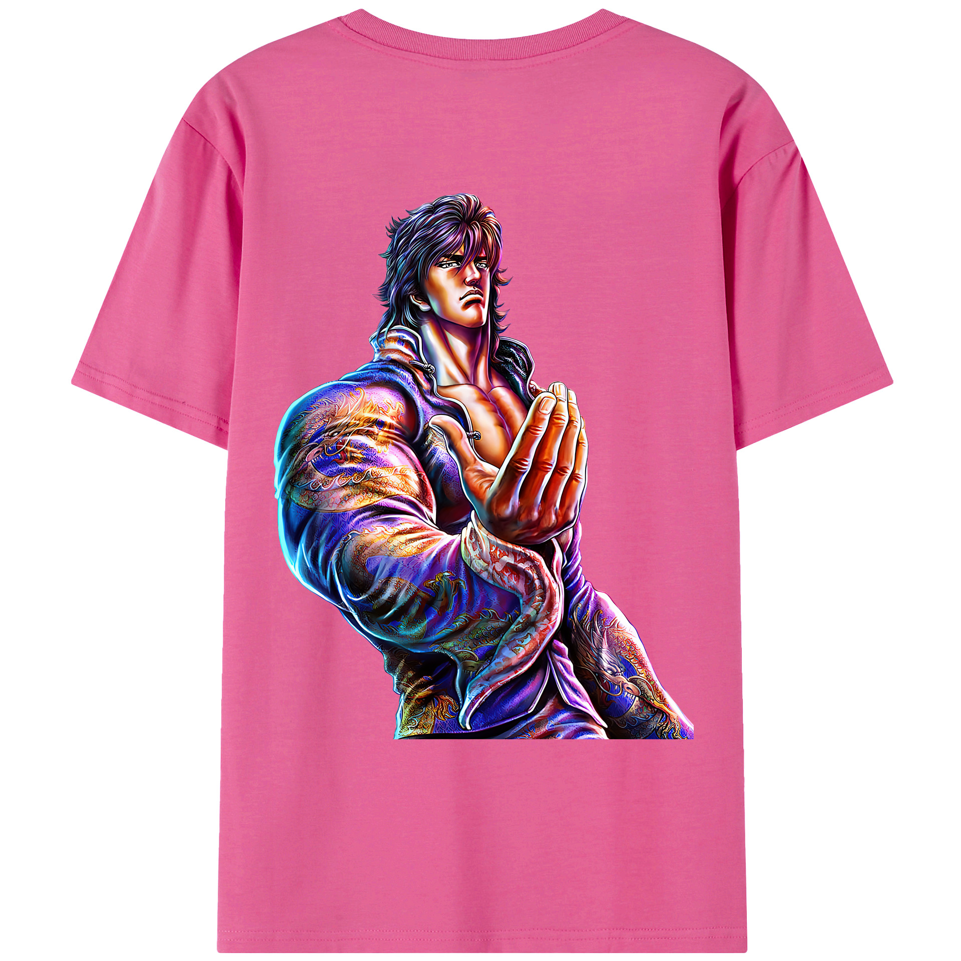 （画像用） 北斗の拳 Fist of the North Star レディース半袖Tシャツ(バックプリント)