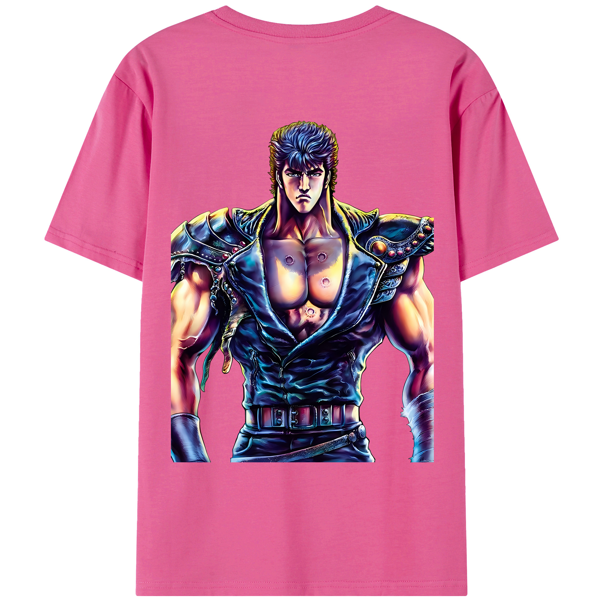 （画像用） 北斗の拳 Fist of the North Star レディース半袖Tシャツ(バックプリント)