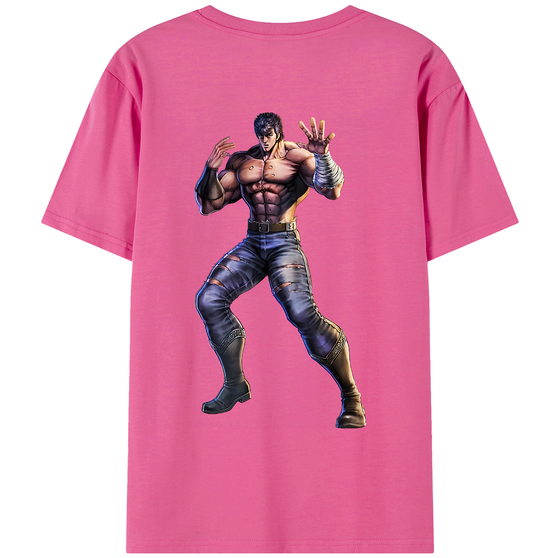 （画像用） 北斗の拳 Fist of the North Star レディース半袖Tシャツ(バックプリント)
