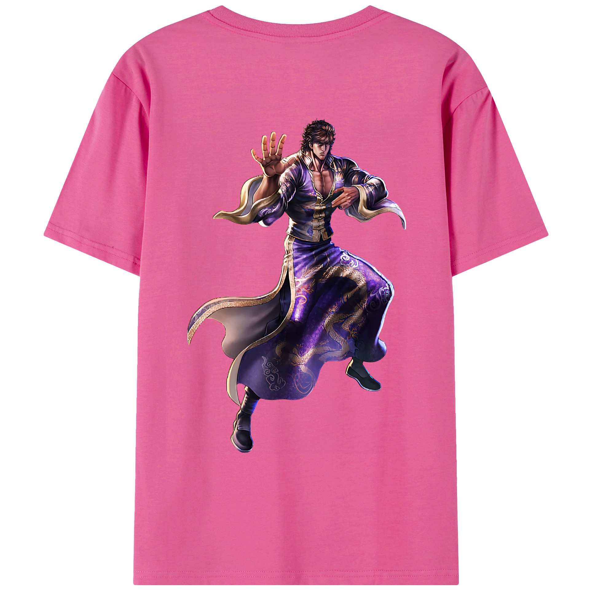 （画像用） 北斗の拳 Fist of the North Star レディース半袖Tシャツ(バックプリント)