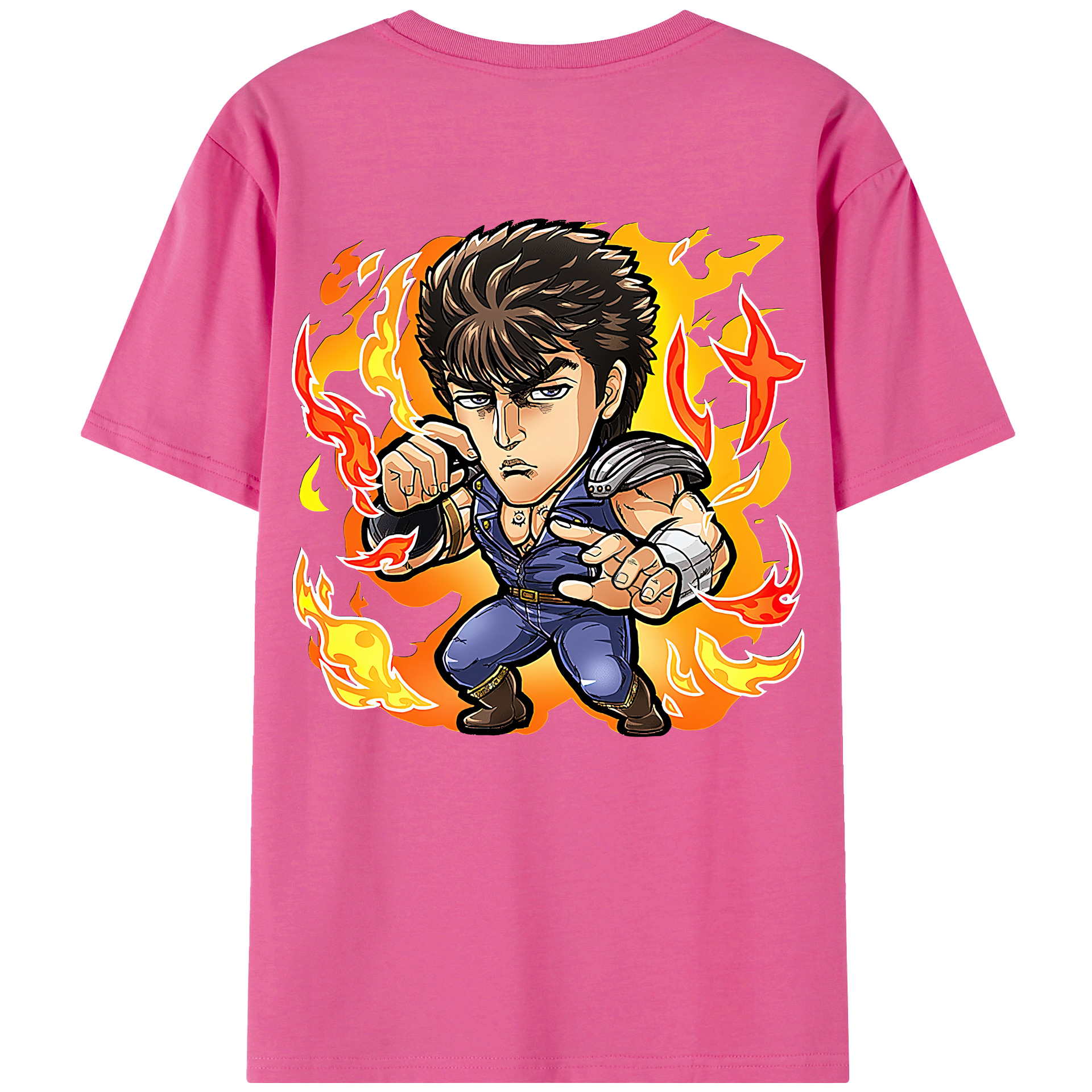 （画像用） 北斗の拳 Fist of the North Star レディース半袖Tシャツ(バックプリント)