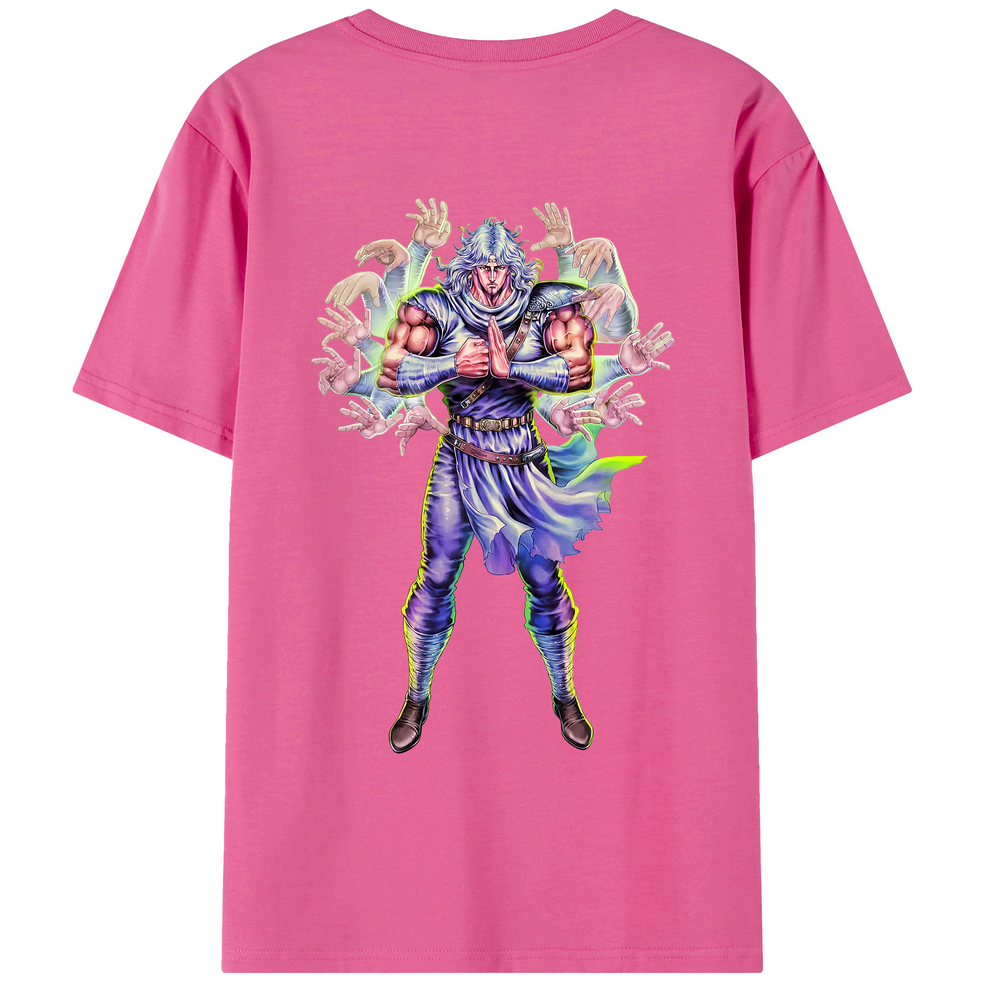 （画像用） 北斗の拳 Fist of the North Star レディース半袖Tシャツ(バックプリント)