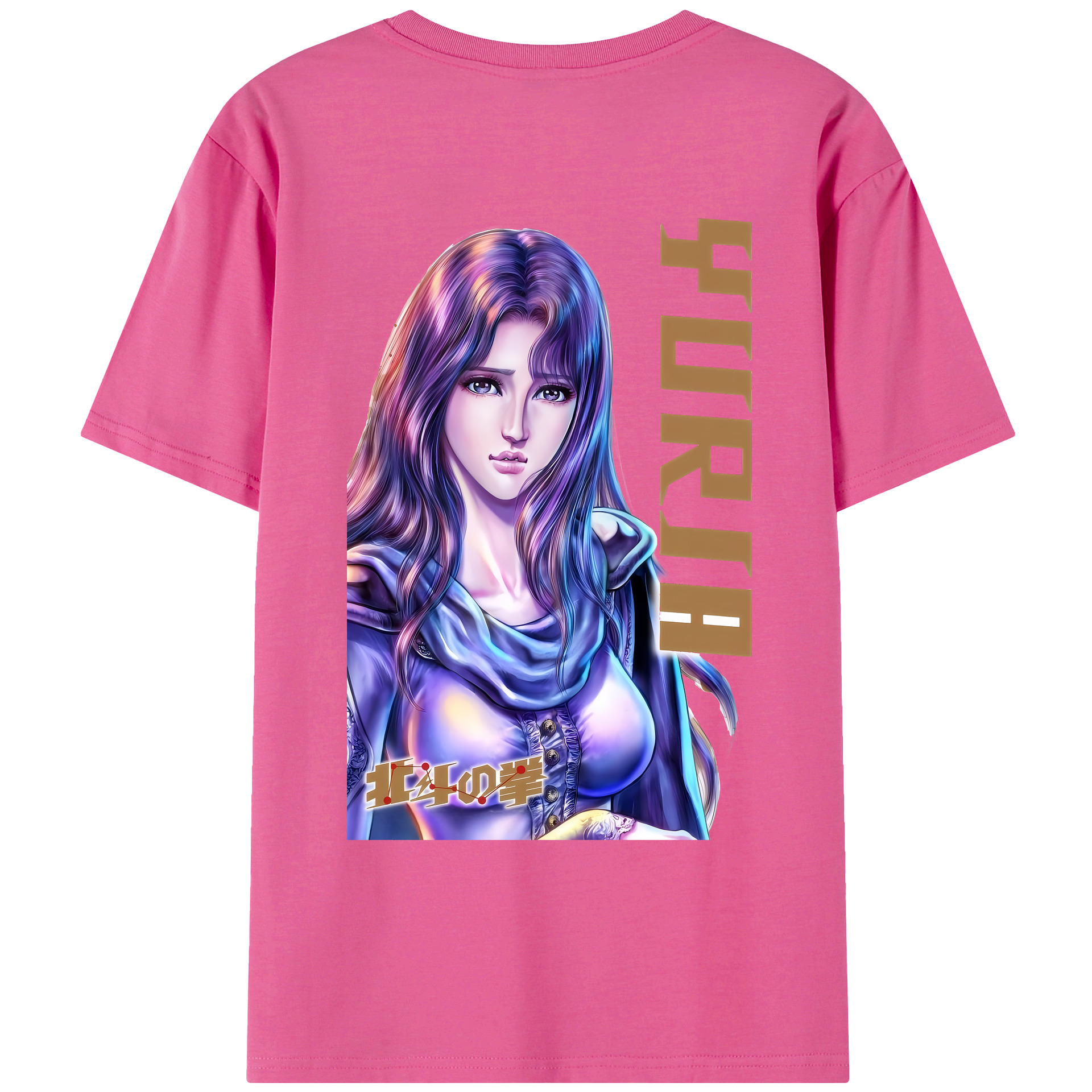 （画像用） 北斗の拳 Fist of the North Star レディース半袖Tシャツ(バックプリント)