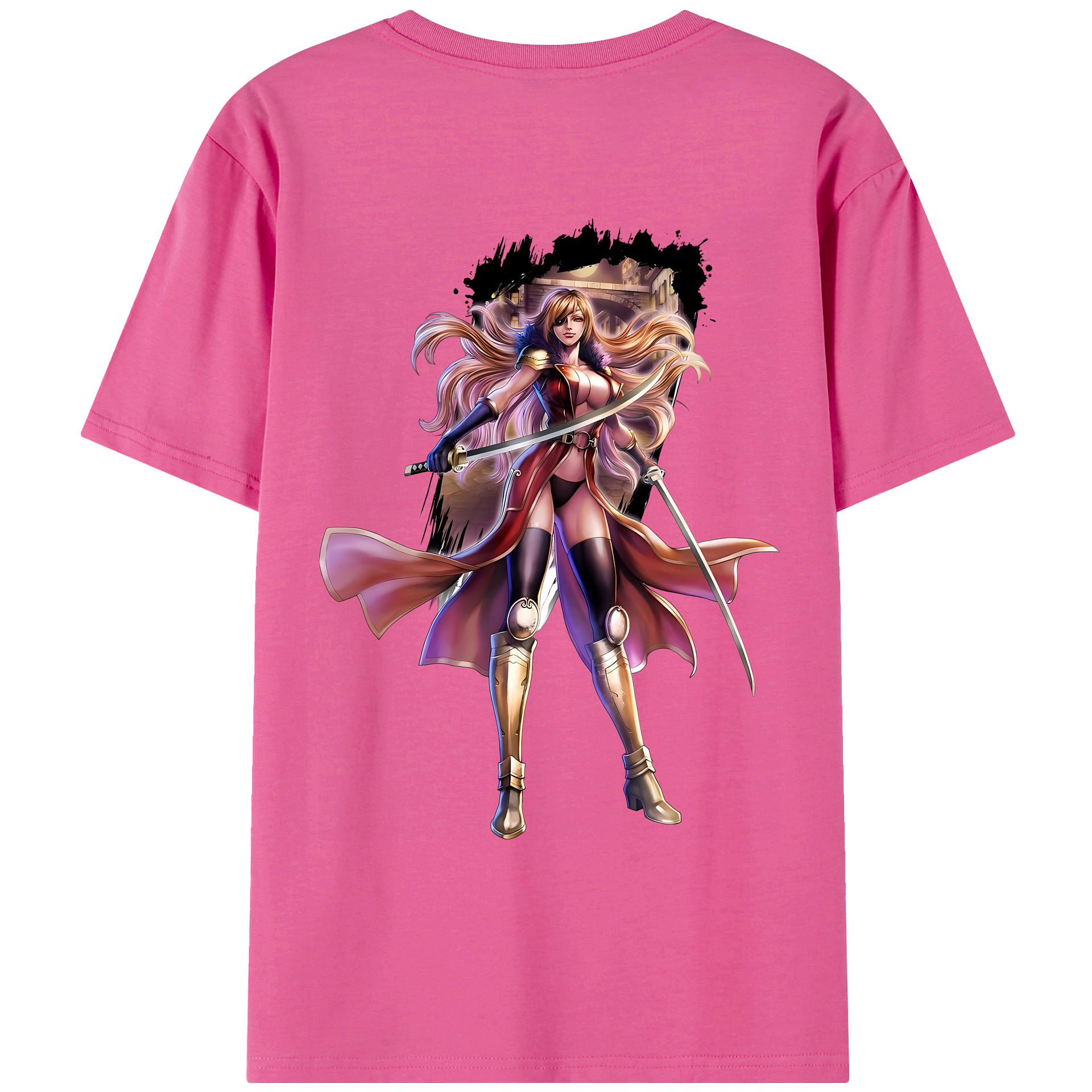 （画像用） 北斗の拳 Fist of the North Star レディース半袖Tシャツ(バックプリント)