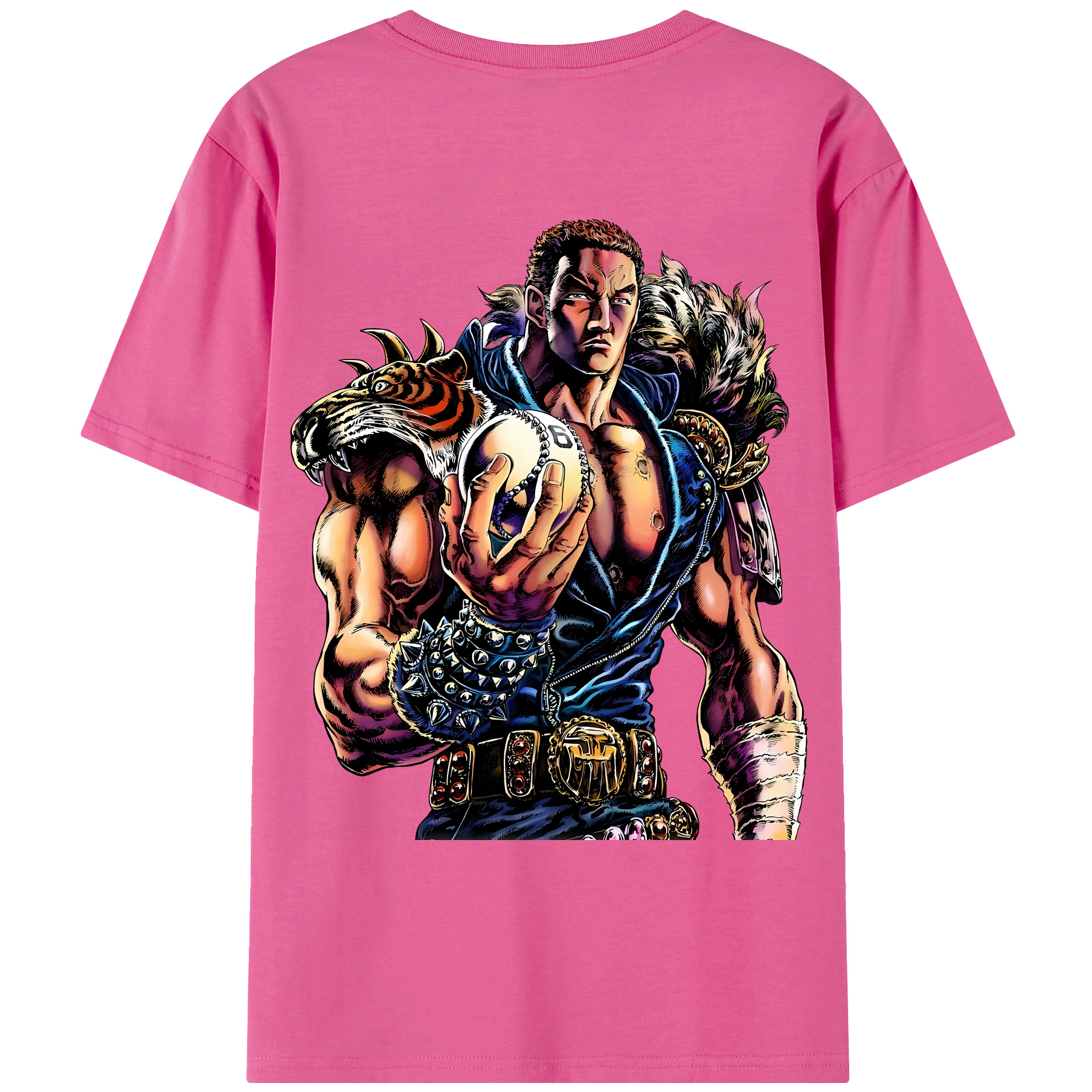 （画像用） 北斗の拳 Fist of the North Star レディース半袖Tシャツ(バックプリント)