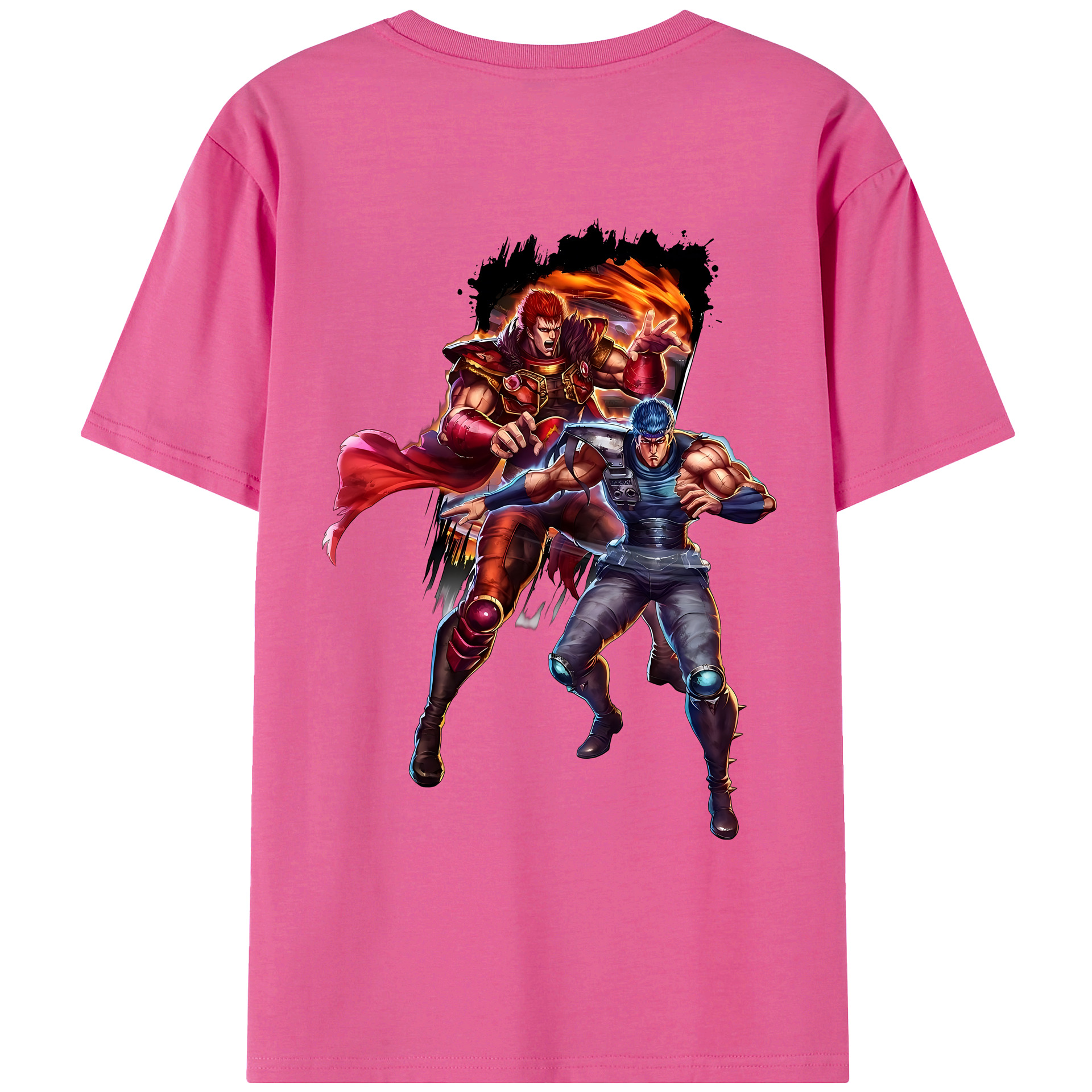 （画像用） 北斗の拳 Fist of the North Star レディース半袖Tシャツ(バックプリント)