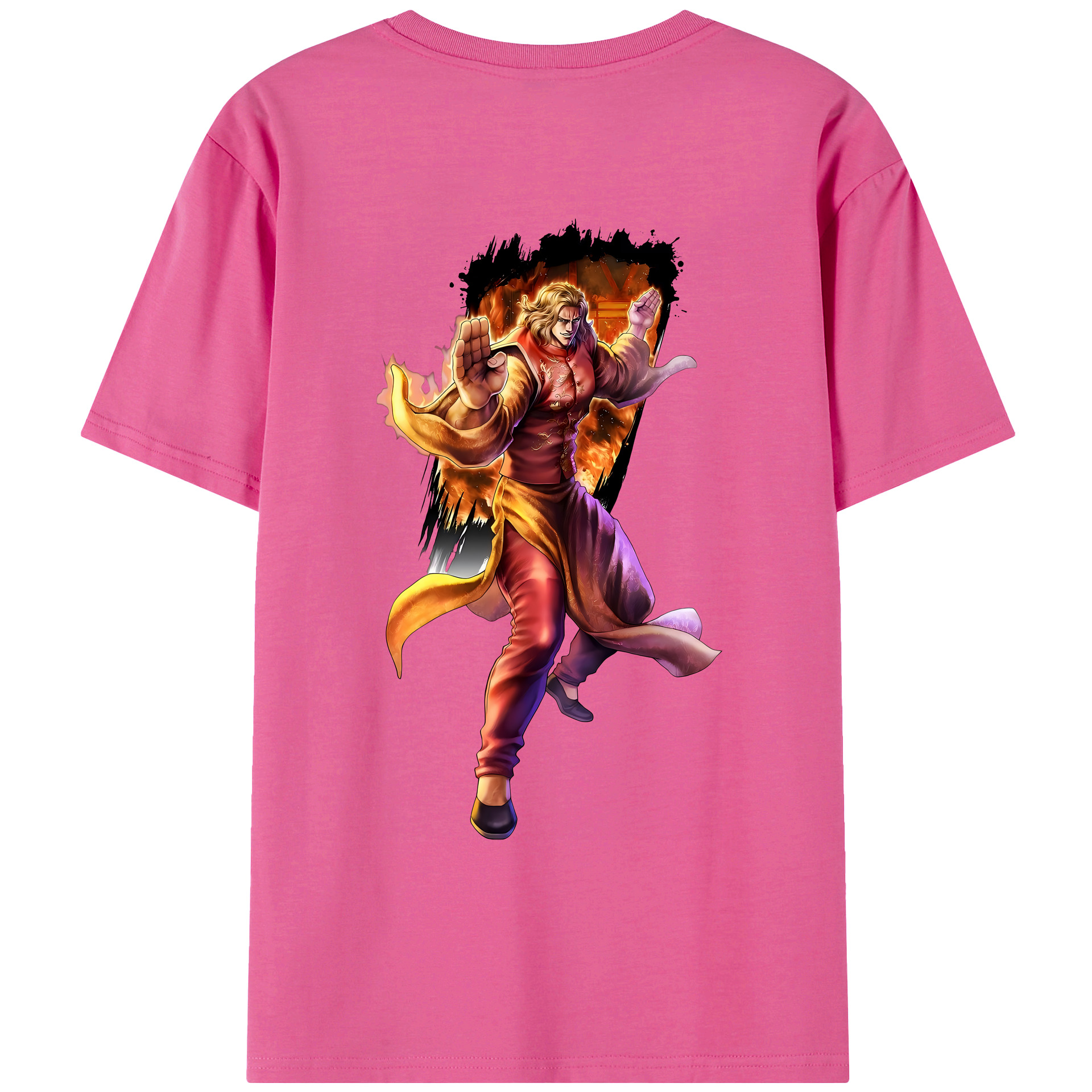 （画像用） 北斗の拳 Fist of the North Star レディース半袖Tシャツ(バックプリント)