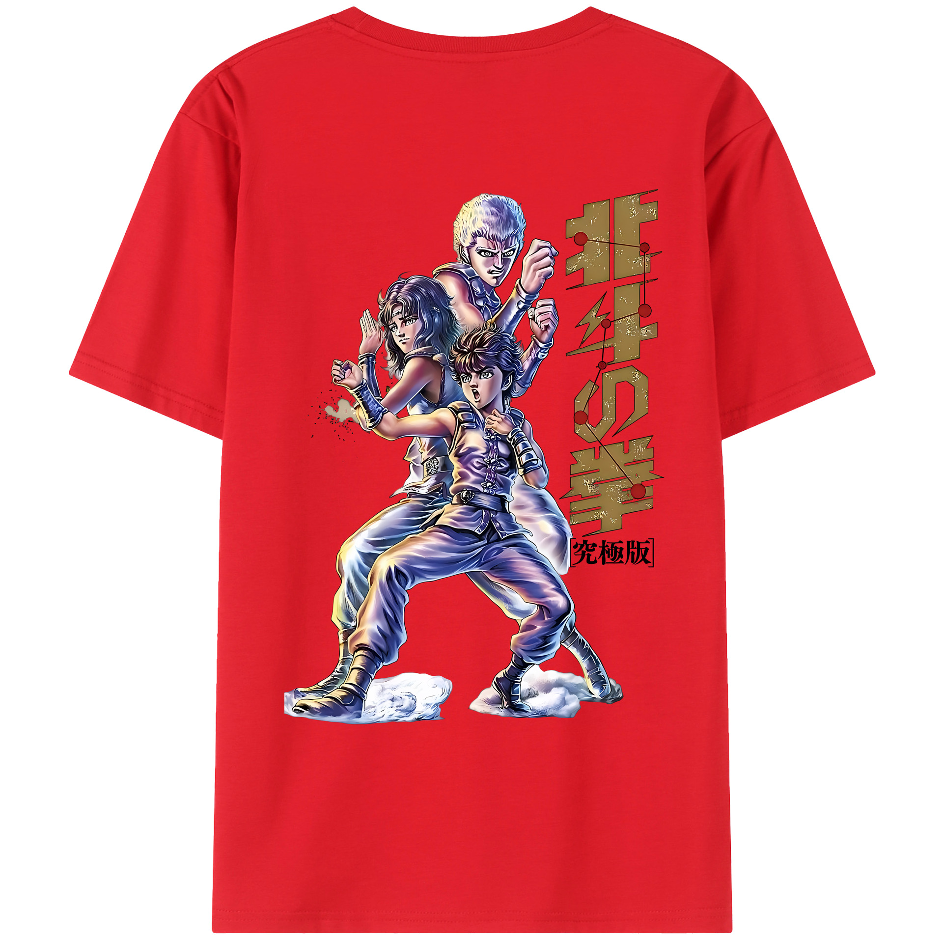 （画像用） 北斗の拳 Fist of the North Star レディース半袖Tシャツ(バックプリント)