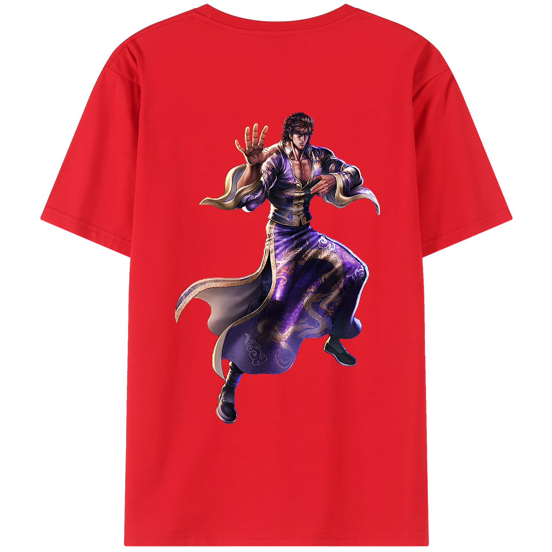 （画像用） 北斗の拳 Fist of the North Star レディース半袖Tシャツ(バックプリント)