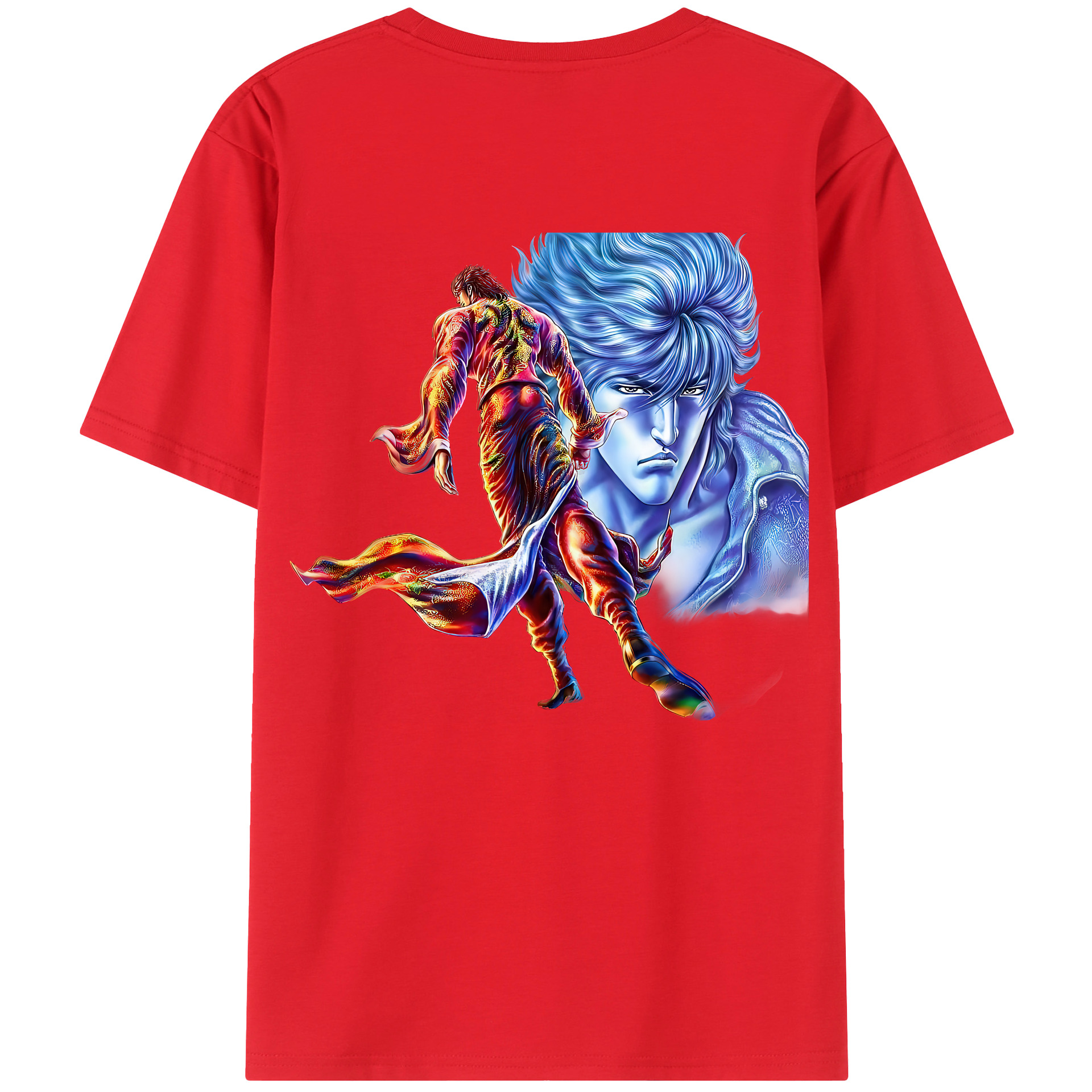 （画像用） 北斗の拳 Fist of the North Star レディース半袖Tシャツ(バックプリント)