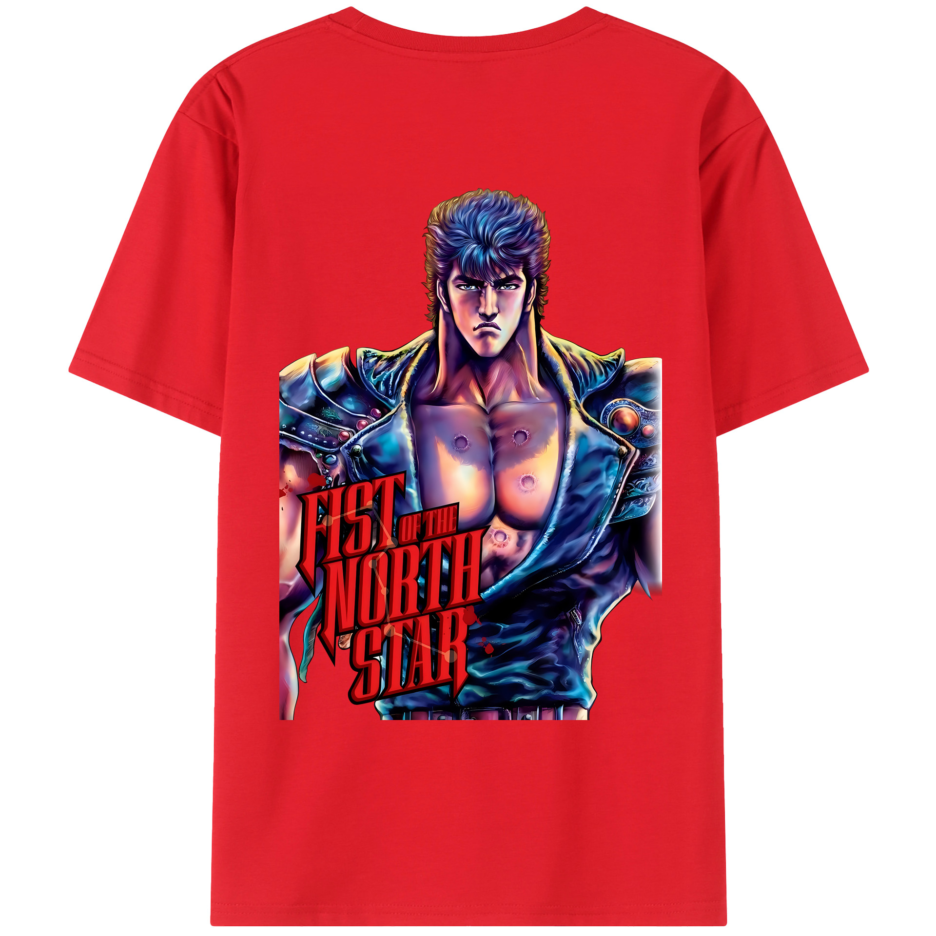 （画像用） 北斗の拳 Fist of the North Star レディース半袖Tシャツ(バックプリント)