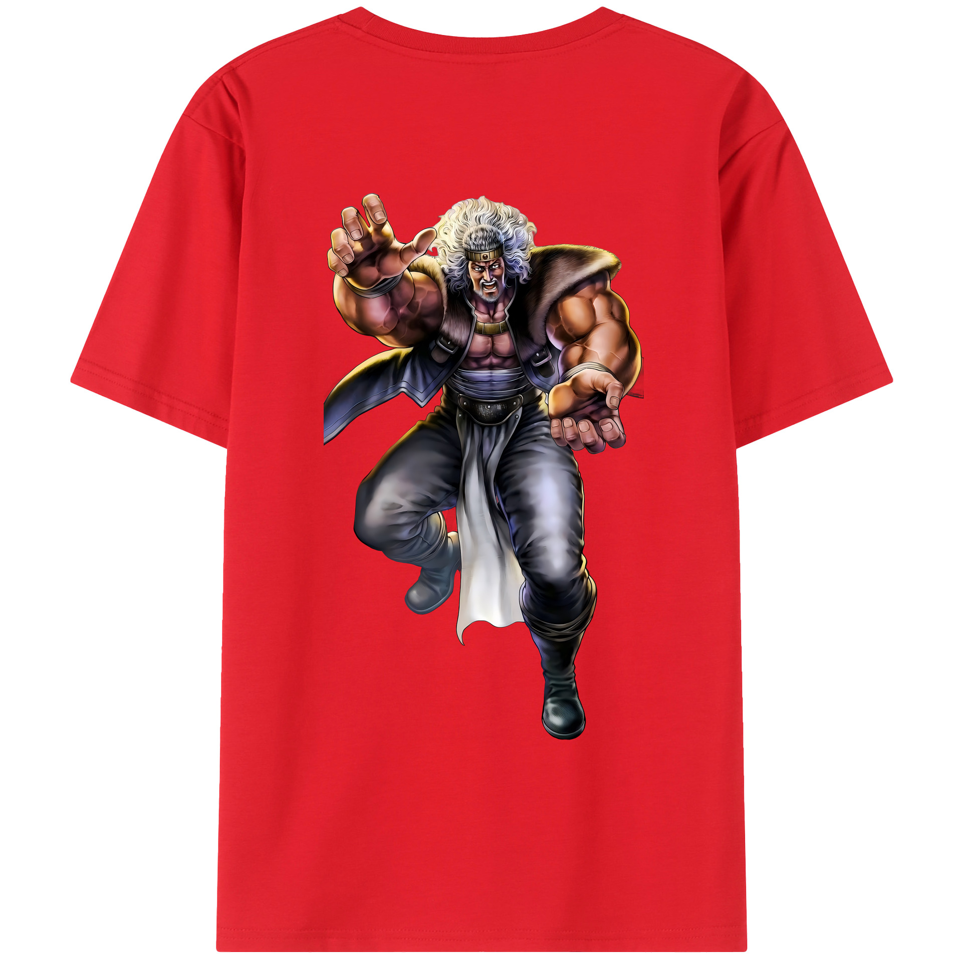 （画像用） 北斗の拳 Fist of the North Star レディース半袖Tシャツ(バックプリント)