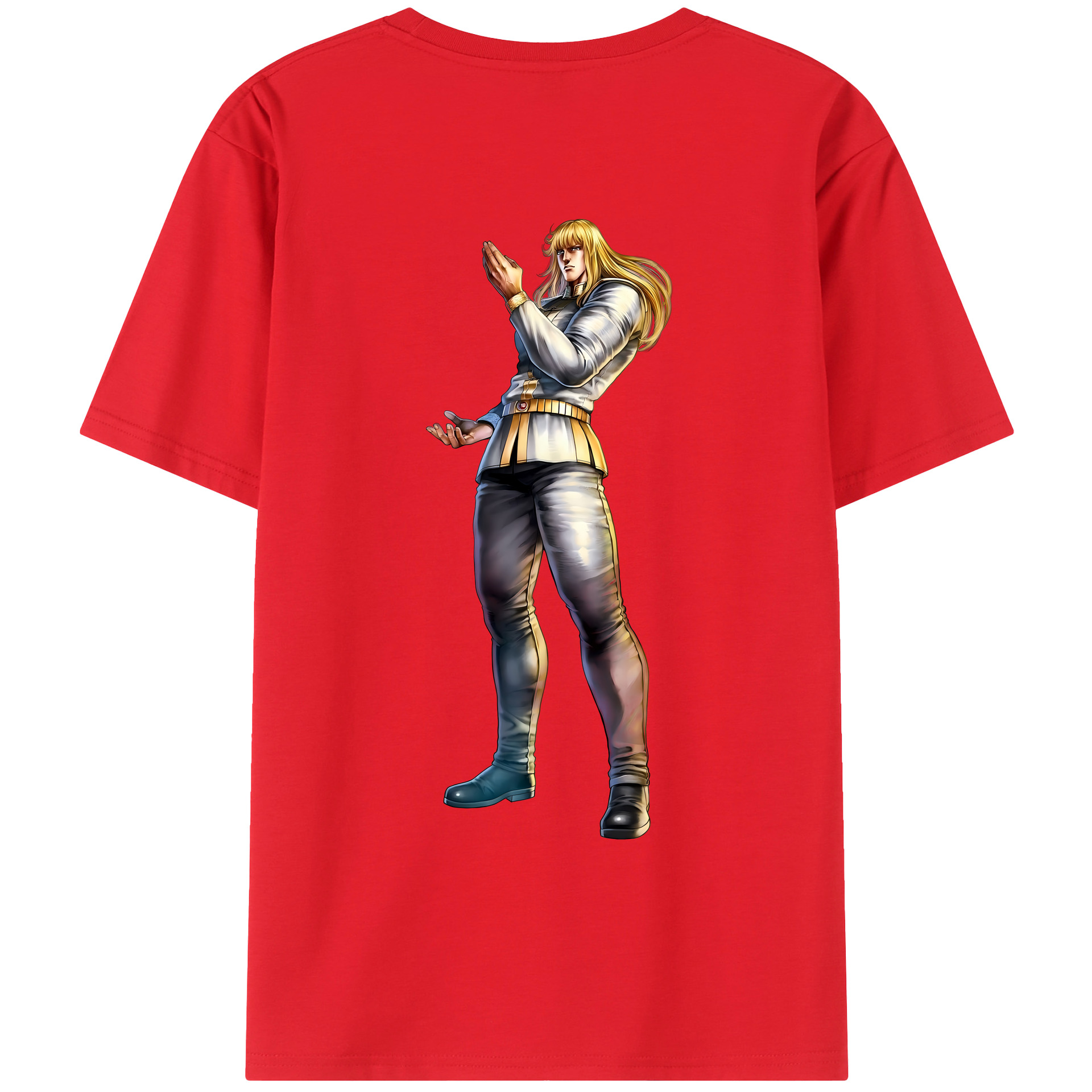 （画像用） 北斗の拳 Fist of the North Star レディース半袖Tシャツ(バックプリント)