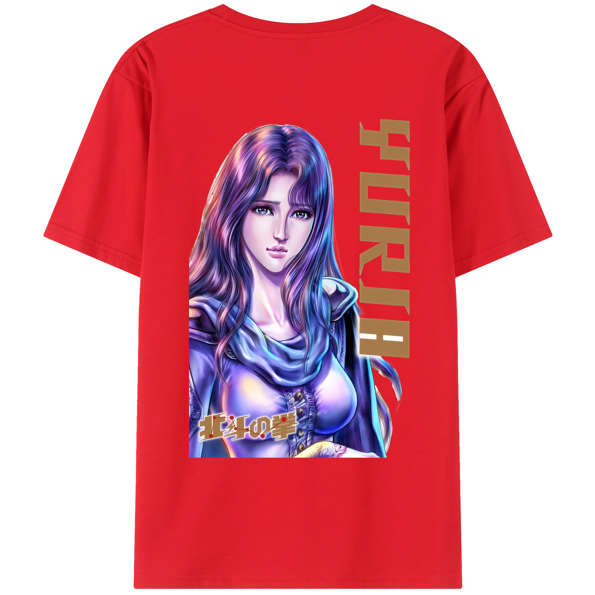 （画像用） 北斗の拳 Fist of the North Star レディース半袖Tシャツ(バックプリント)