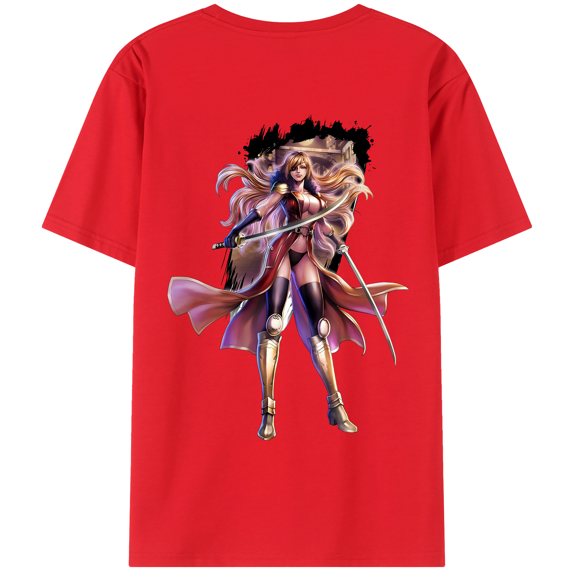 （画像用） 北斗の拳 Fist of the North Star レディース半袖Tシャツ(バックプリント)