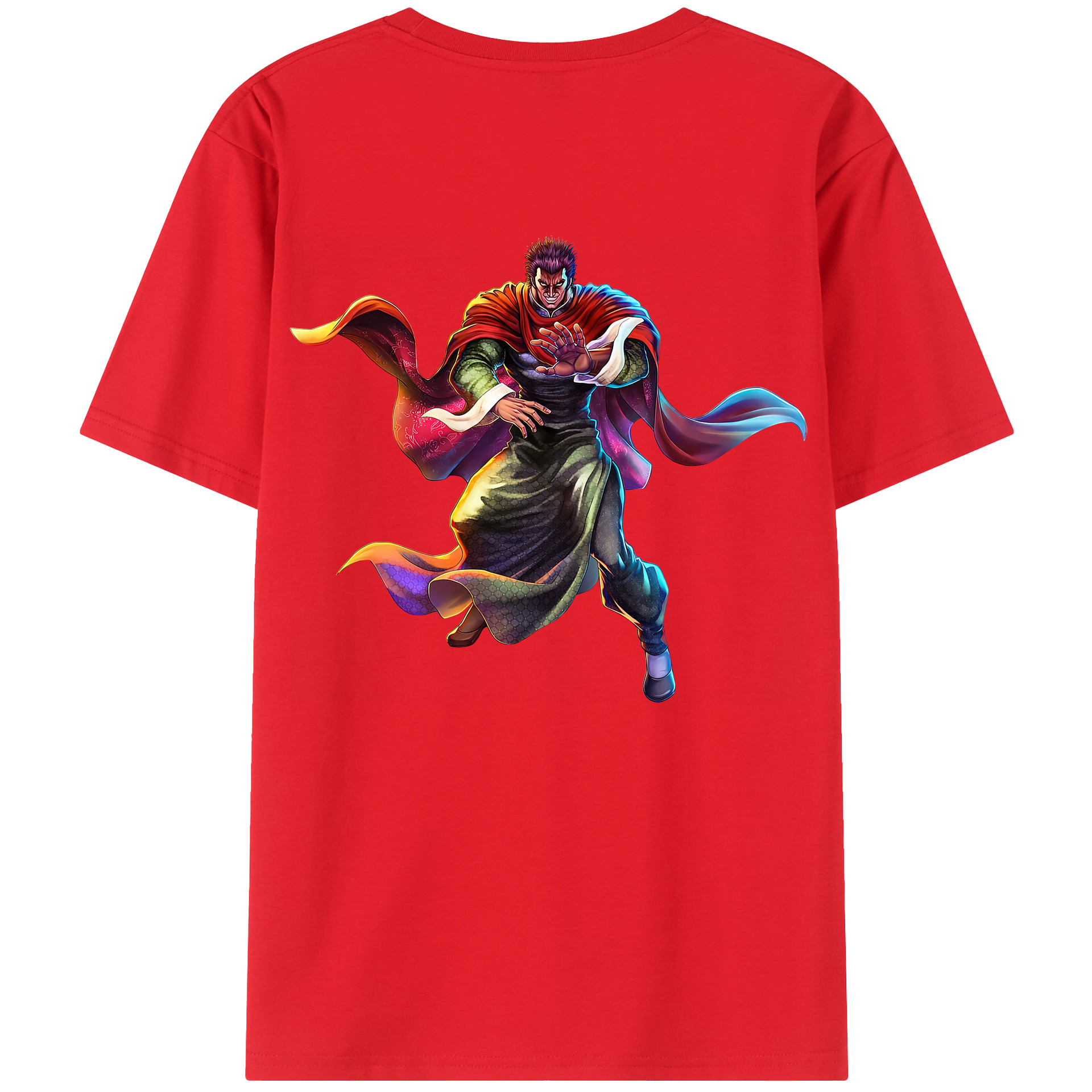 （画像用） 北斗の拳 Fist of the North Star レディース半袖Tシャツ(バックプリント)