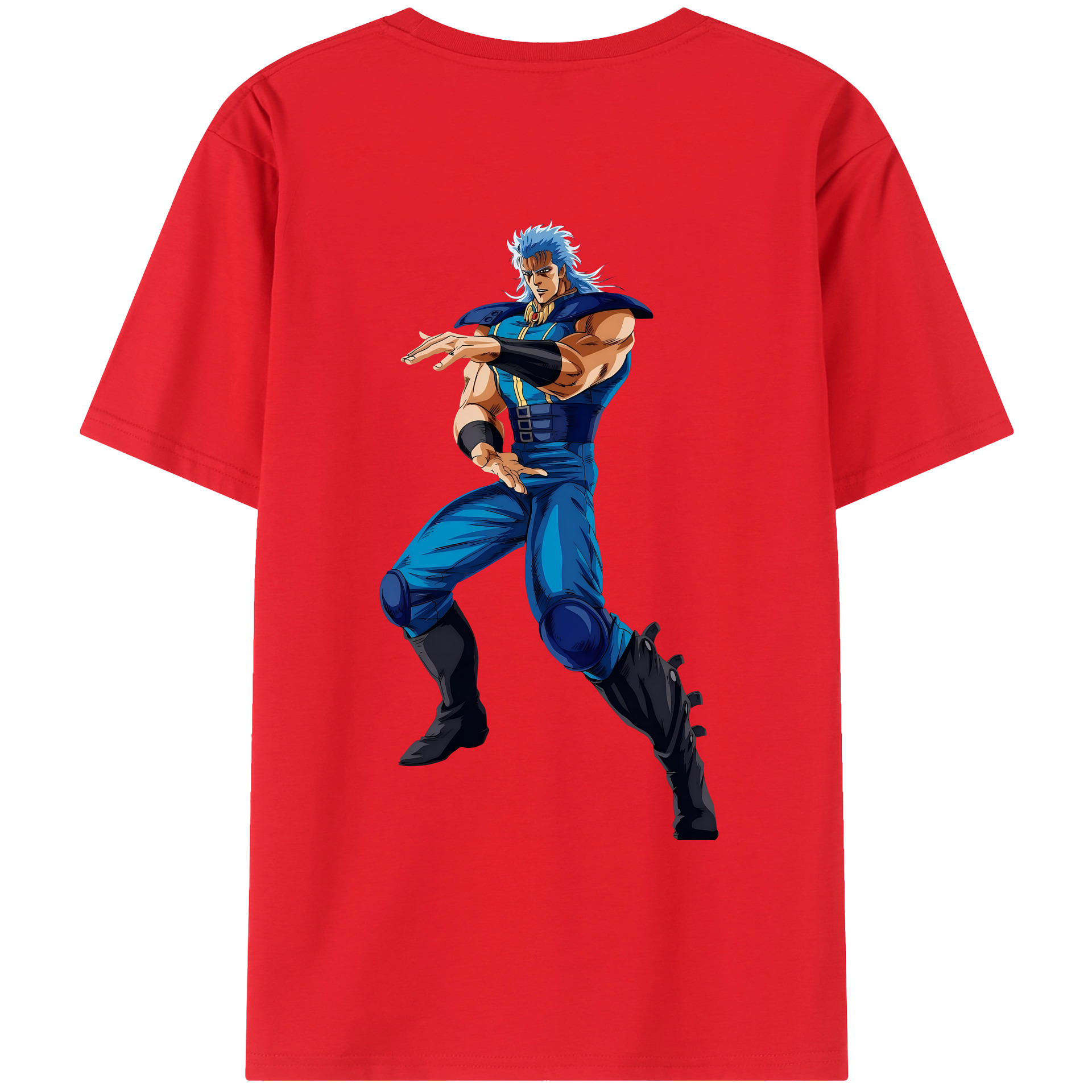 （画像用） 北斗の拳 Fist of the North Star レディース半袖Tシャツ(バックプリント)