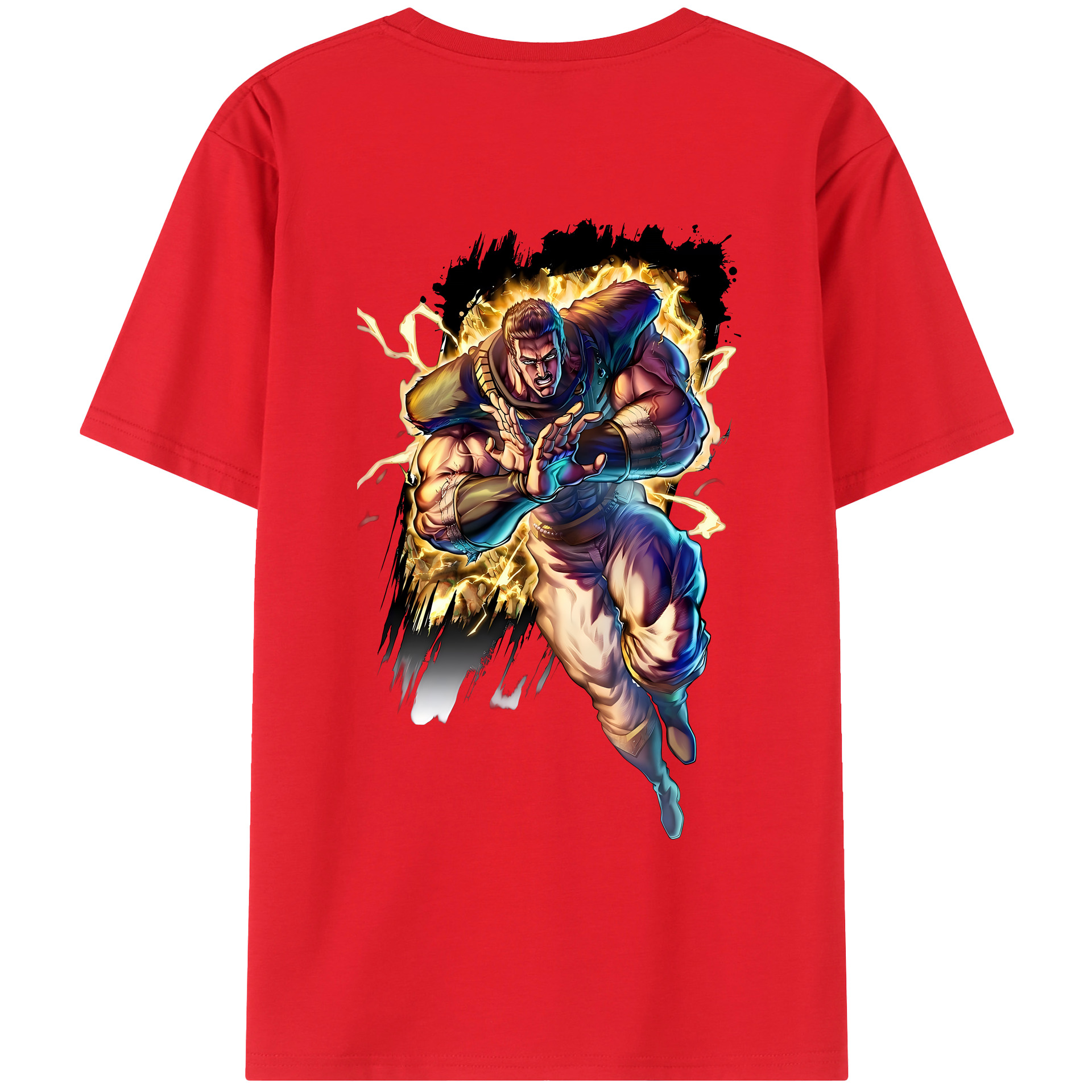 （画像用） 北斗の拳 Fist of the North Star レディース半袖Tシャツ(バックプリント)