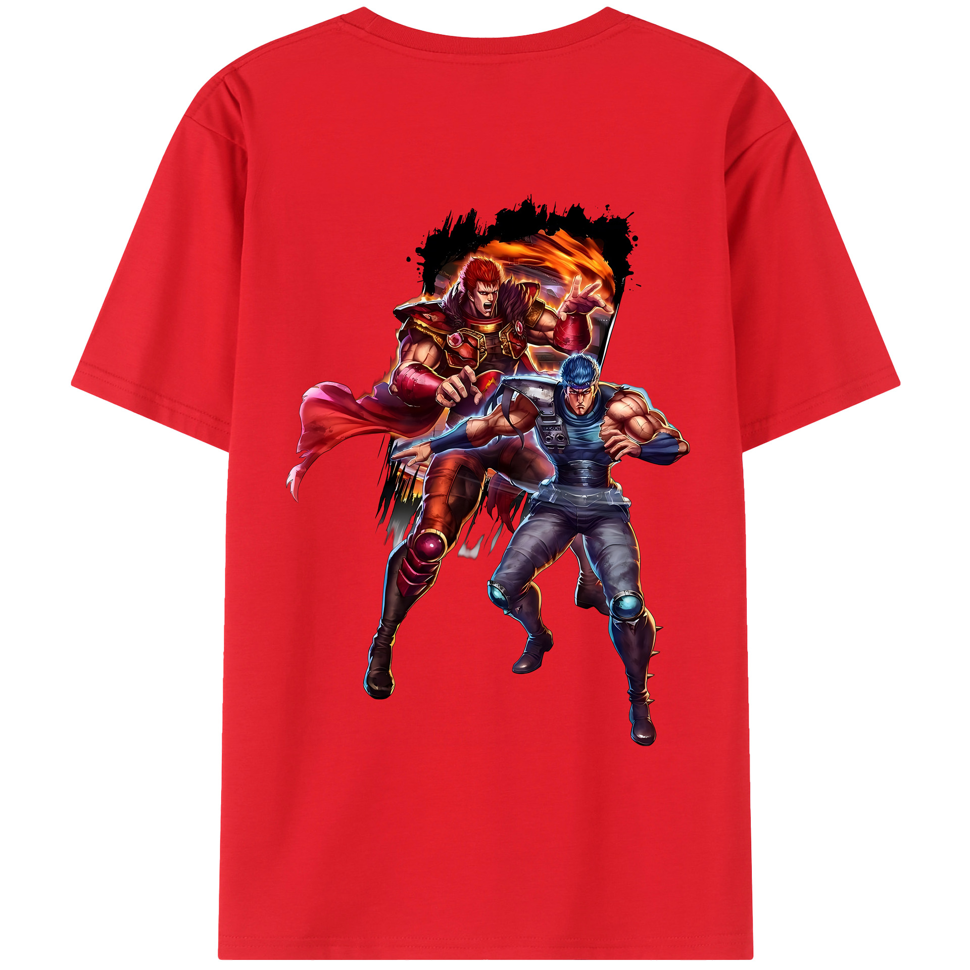 （画像用） 北斗の拳 Fist of the North Star レディース半袖Tシャツ(バックプリント)