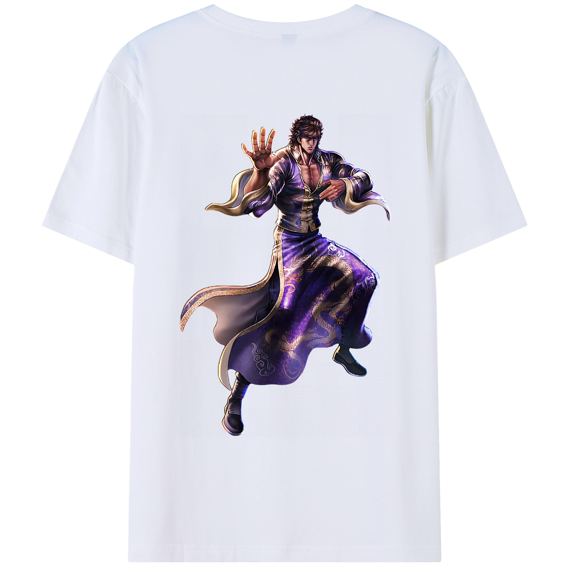 （画像用） 北斗の拳 Fist of the North Star レディース半袖Tシャツ(バックプリント)