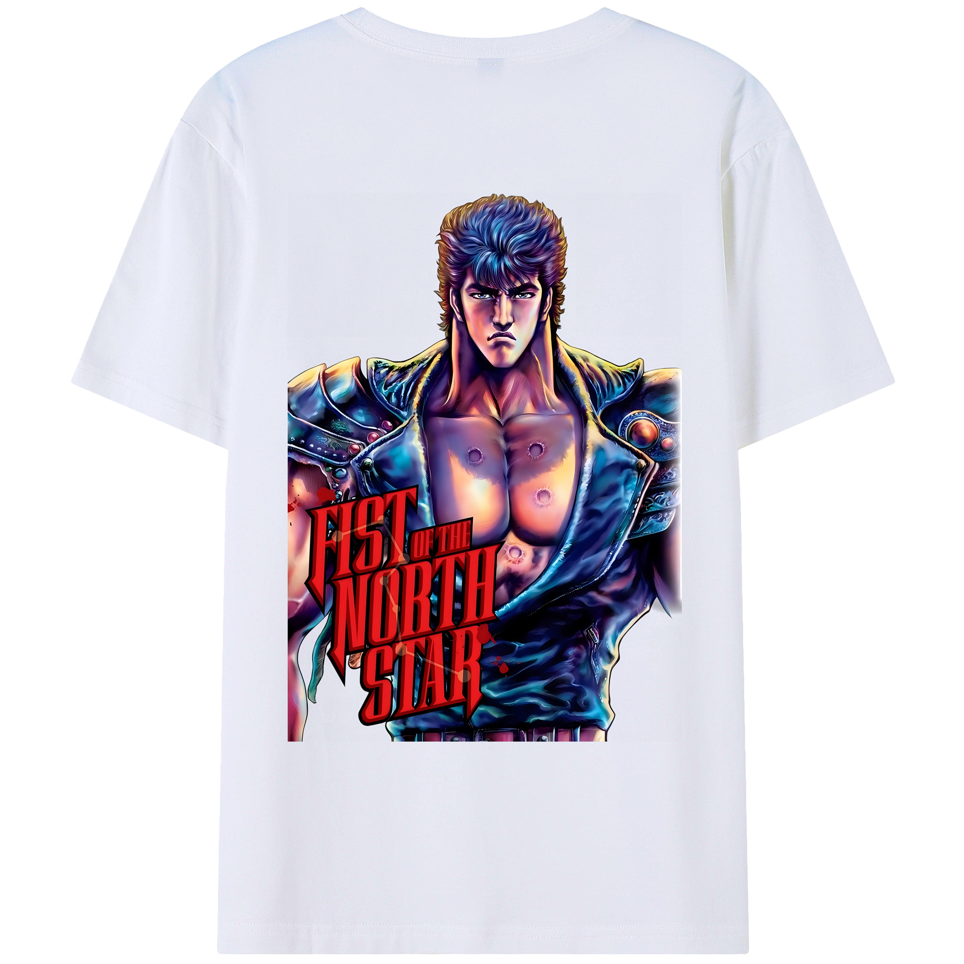 （画像用） 北斗の拳 Fist of the North Star レディース半袖Tシャツ(バックプリント)