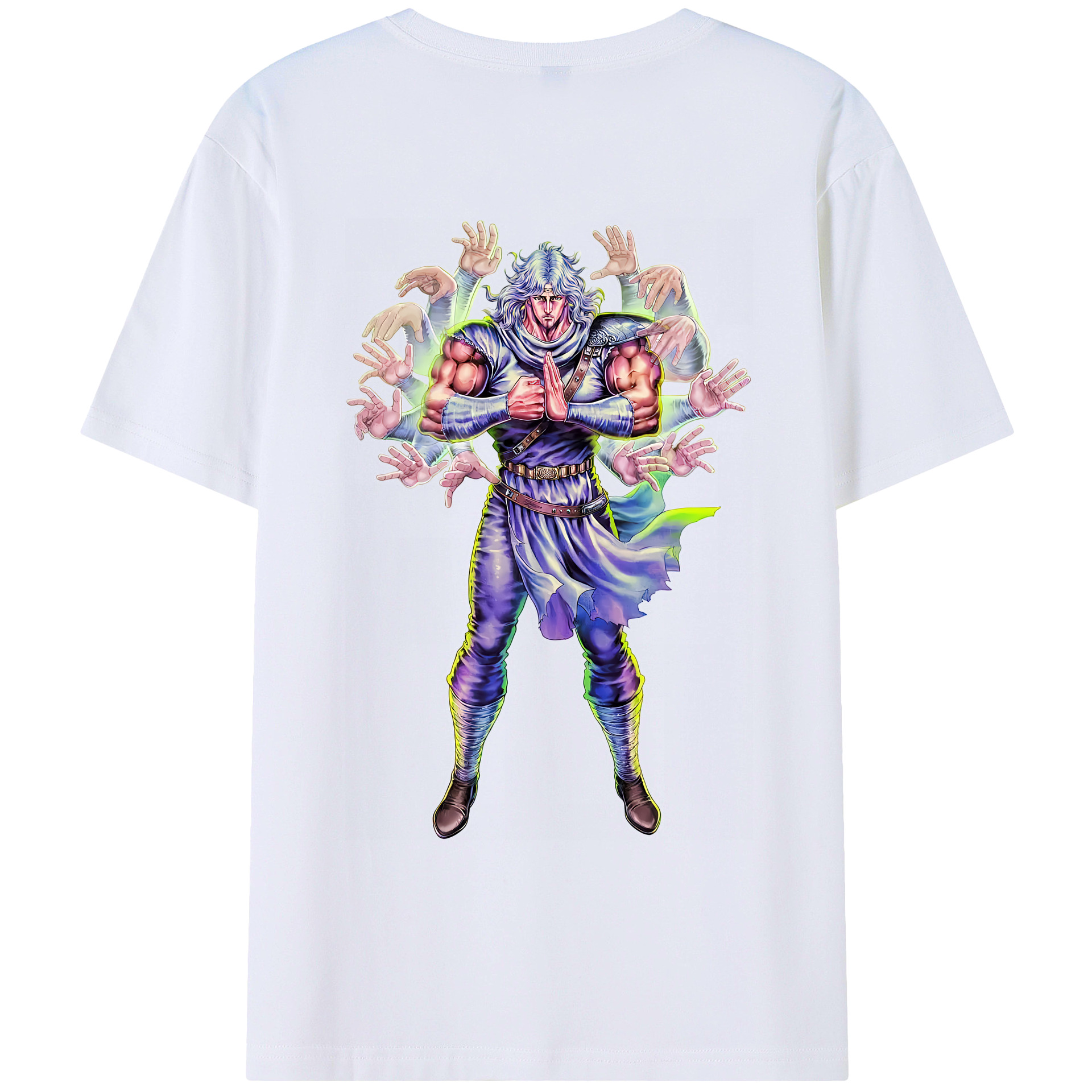 （画像用） 北斗の拳 Fist of the North Star レディース半袖Tシャツ(バックプリント)