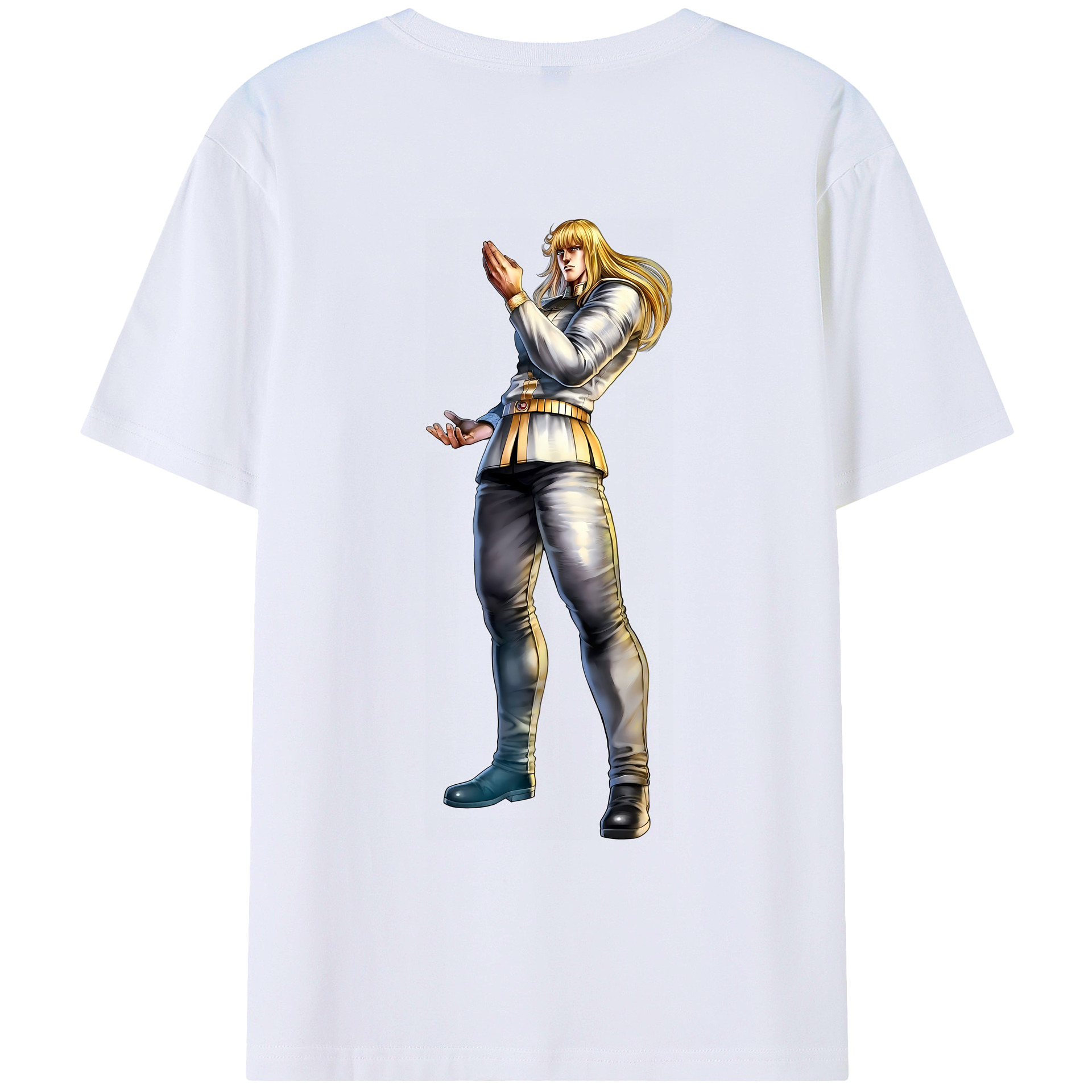 （画像用） 北斗の拳 Fist of the North Star レディース半袖Tシャツ(バックプリント)