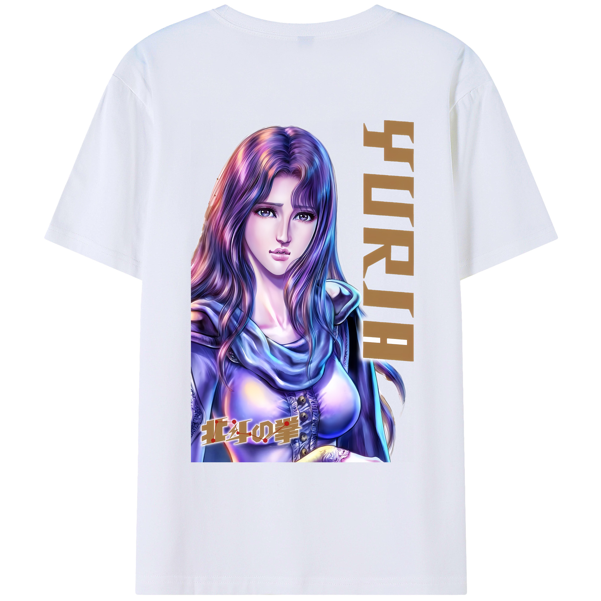 （画像用） 北斗の拳 Fist of the North Star レディース半袖Tシャツ(バックプリント)