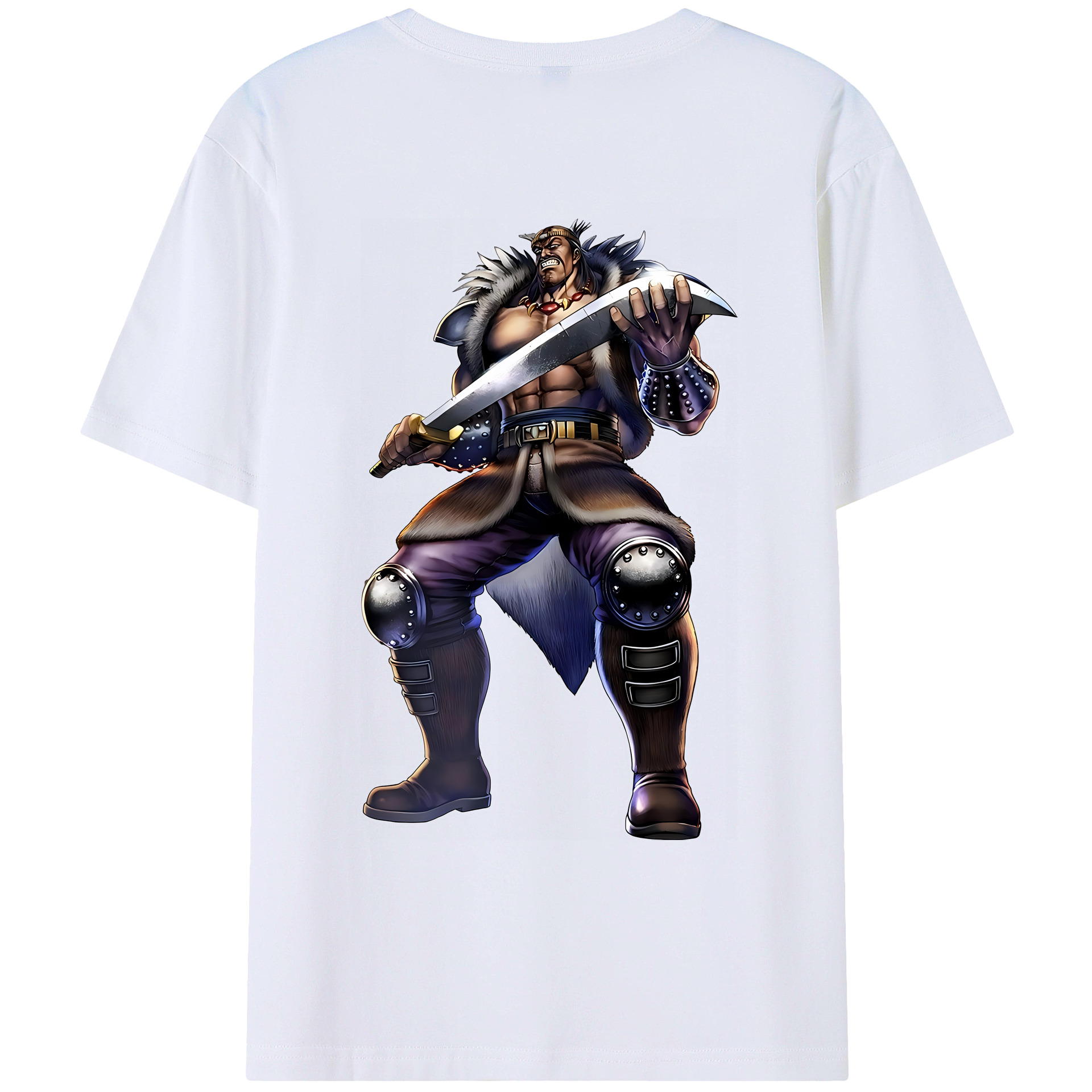 （画像用） 北斗の拳 Fist of the North Star レディース半袖Tシャツ(バックプリント)