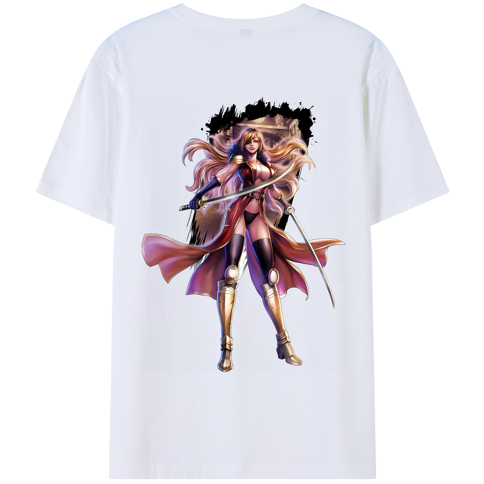 （画像用） 北斗の拳 Fist of the North Star レディース半袖Tシャツ(バックプリント)