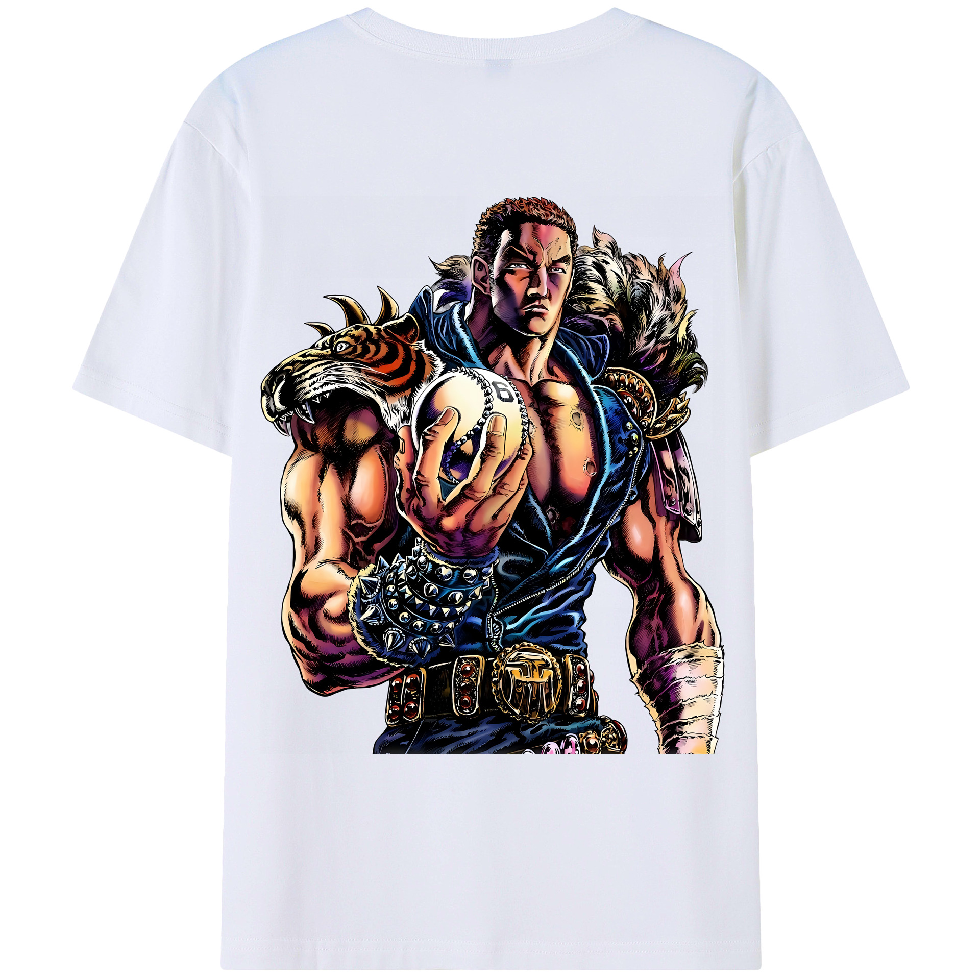 （画像用） 北斗の拳 Fist of the North Star レディース半袖Tシャツ(バックプリント)
