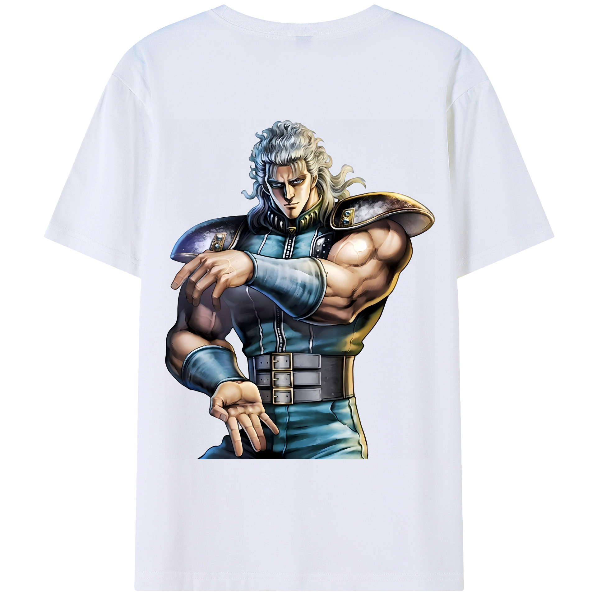 （画像用） 北斗の拳 Fist of the North Star レディース半袖Tシャツ(バックプリント)