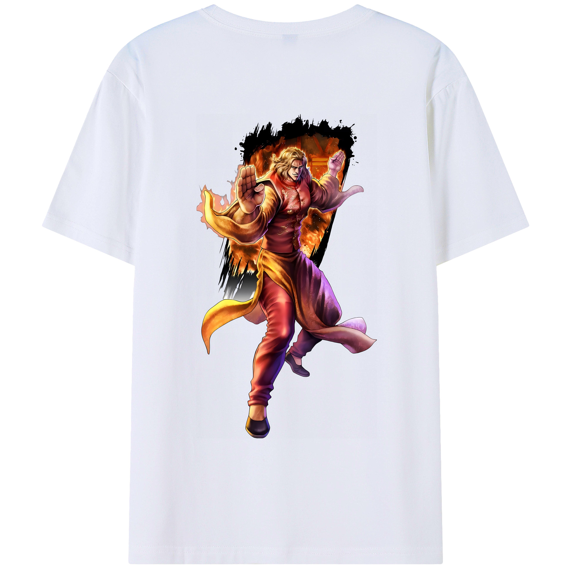（画像用） 北斗の拳 Fist of the North Star レディース半袖Tシャツ(バックプリント)