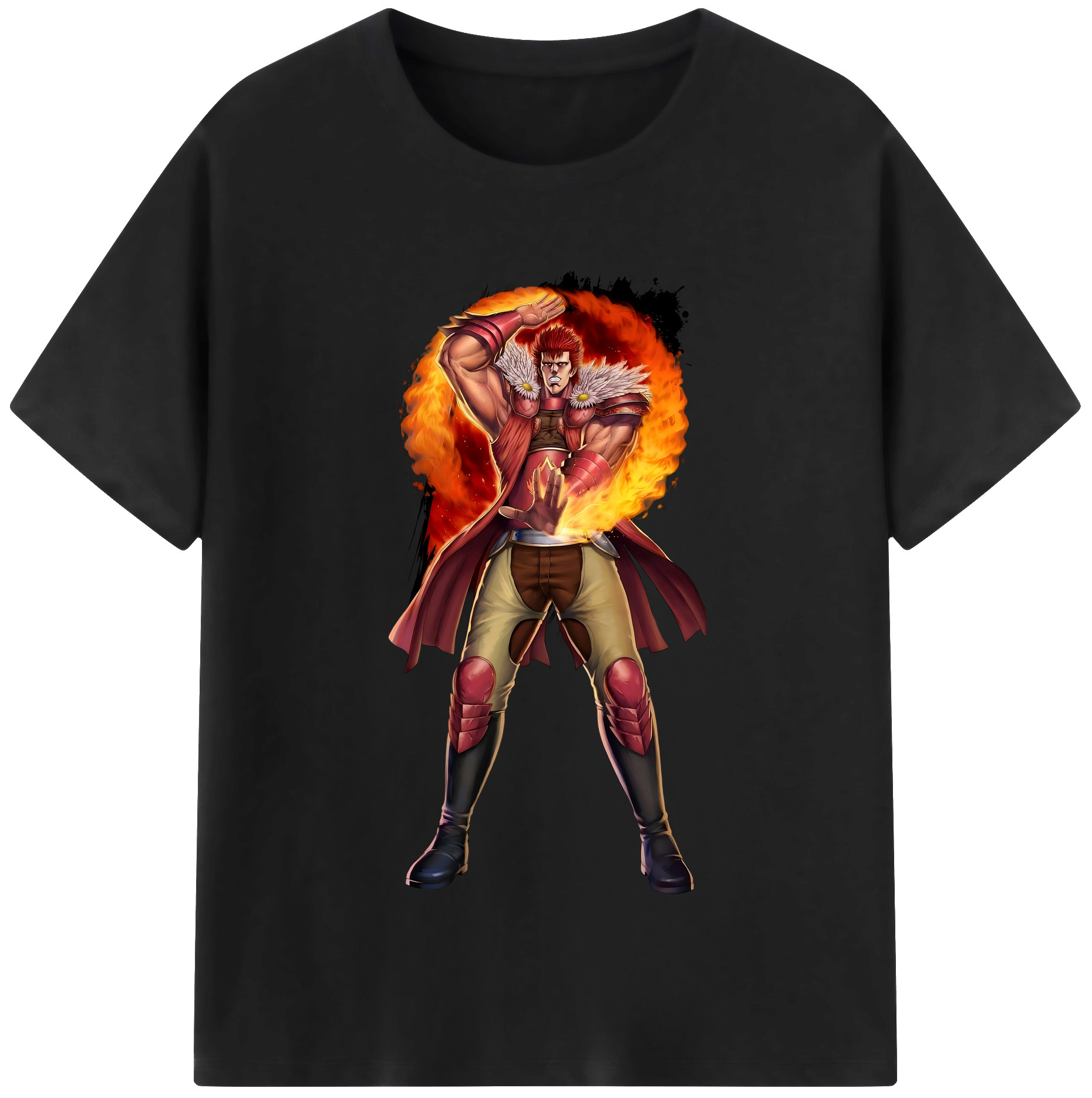 （画像用） 北斗の拳 Fist of the North Star レディースカジュアルプリントTシャツ（綿100％）