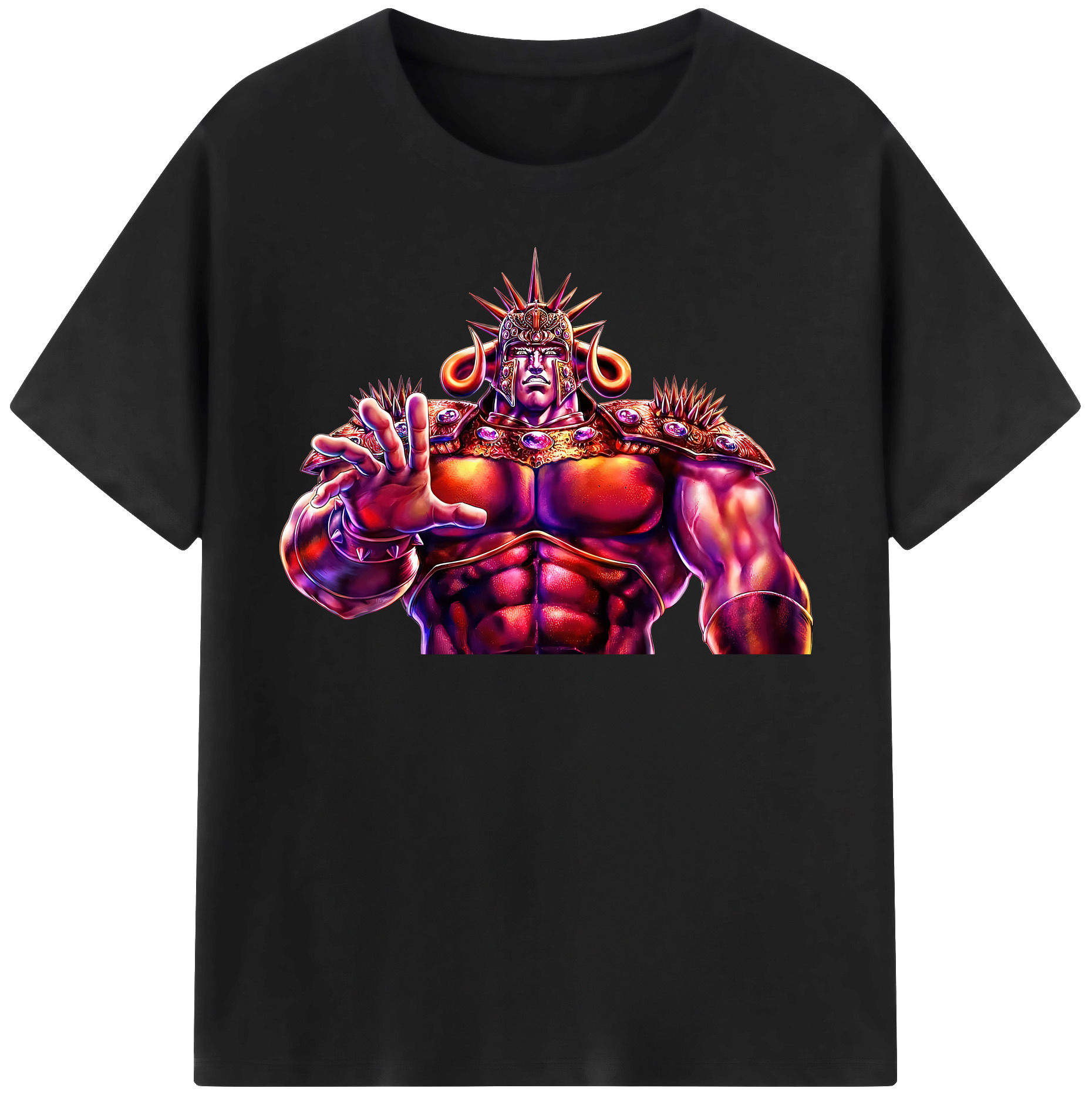（画像用） 北斗の拳 Fist of the North Star レディースカジュアルプリントTシャツ（綿100％）