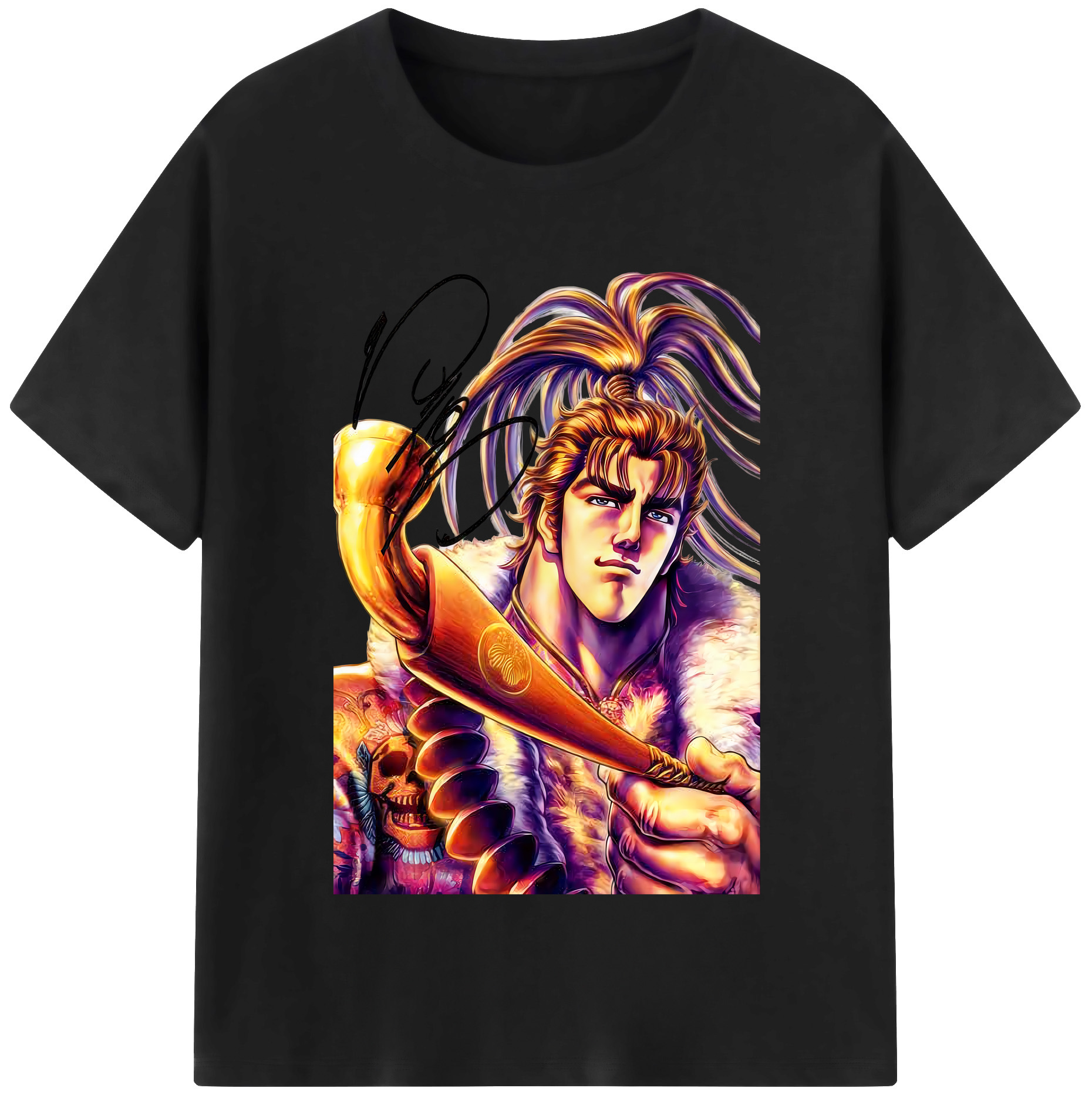 （画像用） 北斗の拳 Fist of the North Star レディースカジュアルプリントTシャツ（綿100％）